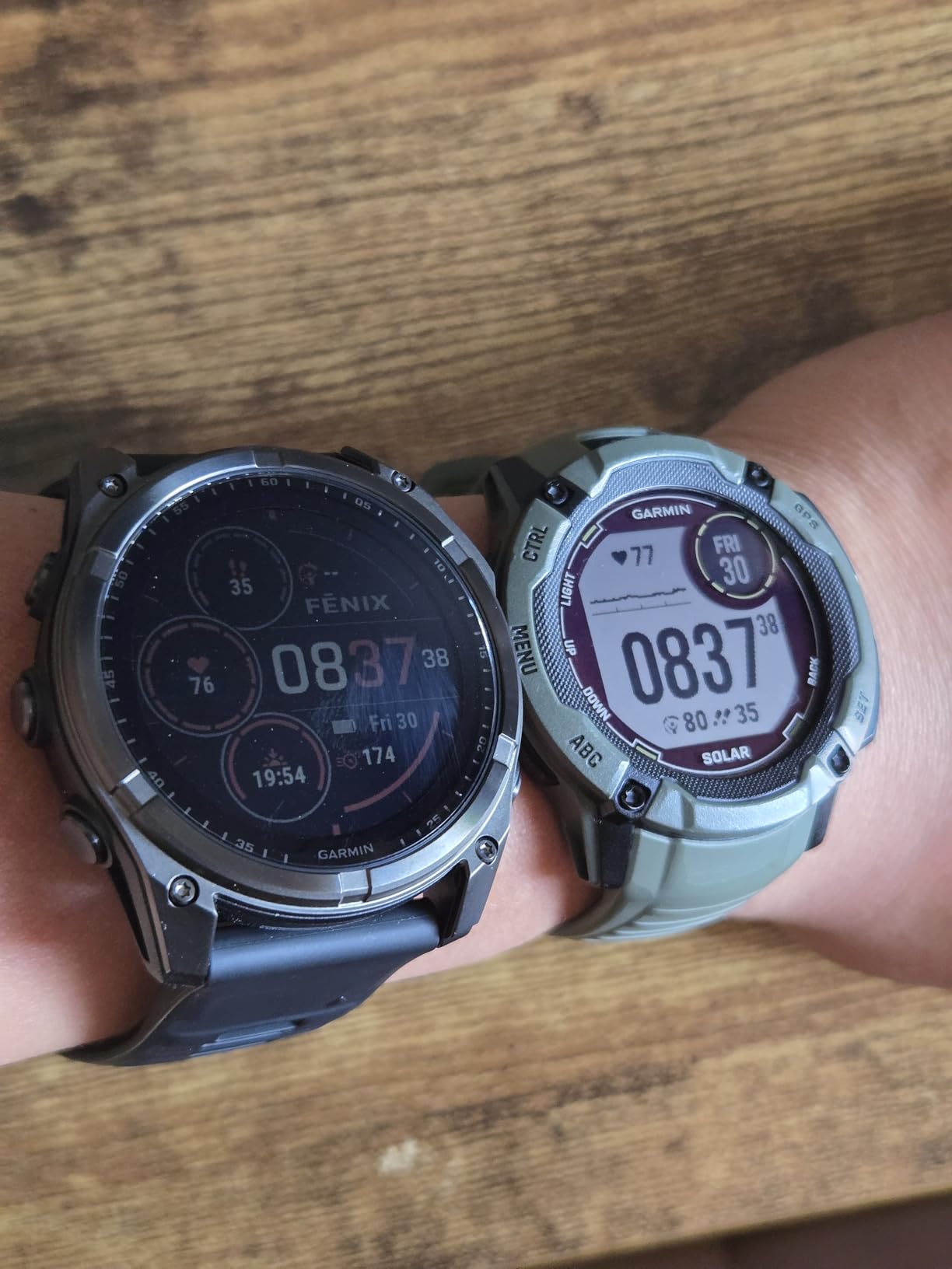 Garmin fenix 8 Solar, Sapphire, 51mm, DLC Titanium, Black/Pebble Gray | Larger-Sized Premium Multisport Smartwatch, Solar Charging, GPS, Built-In Flashlight, Dive-Rated, Built-In Speakers & Mic customer photo 1