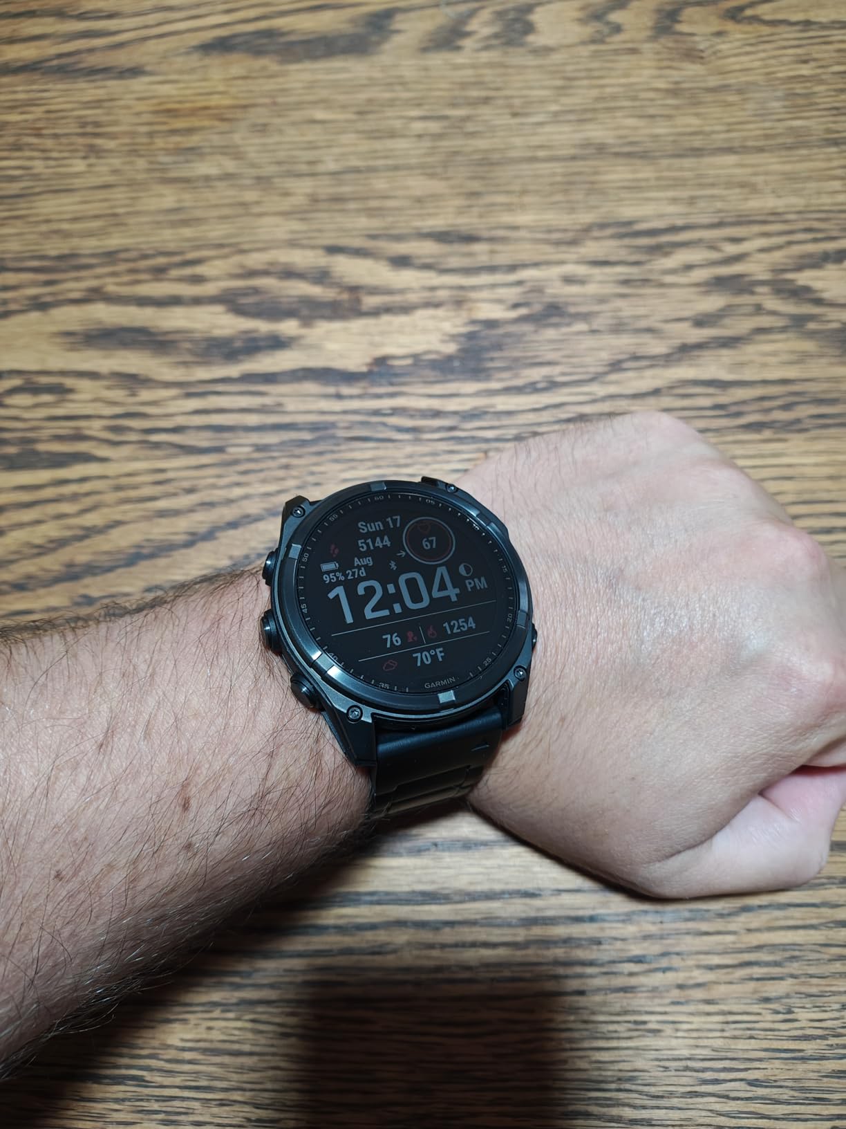 Garmin fenix 8 Solar, Sapphire, 51mm, DLC Titanium, Black/Pebble Gray | Larger-Sized Premium Multisport Smartwatch, Solar Charging, GPS, Built-In Flashlight, Dive-Rated, Built-In Speakers & Mic customer photo 2