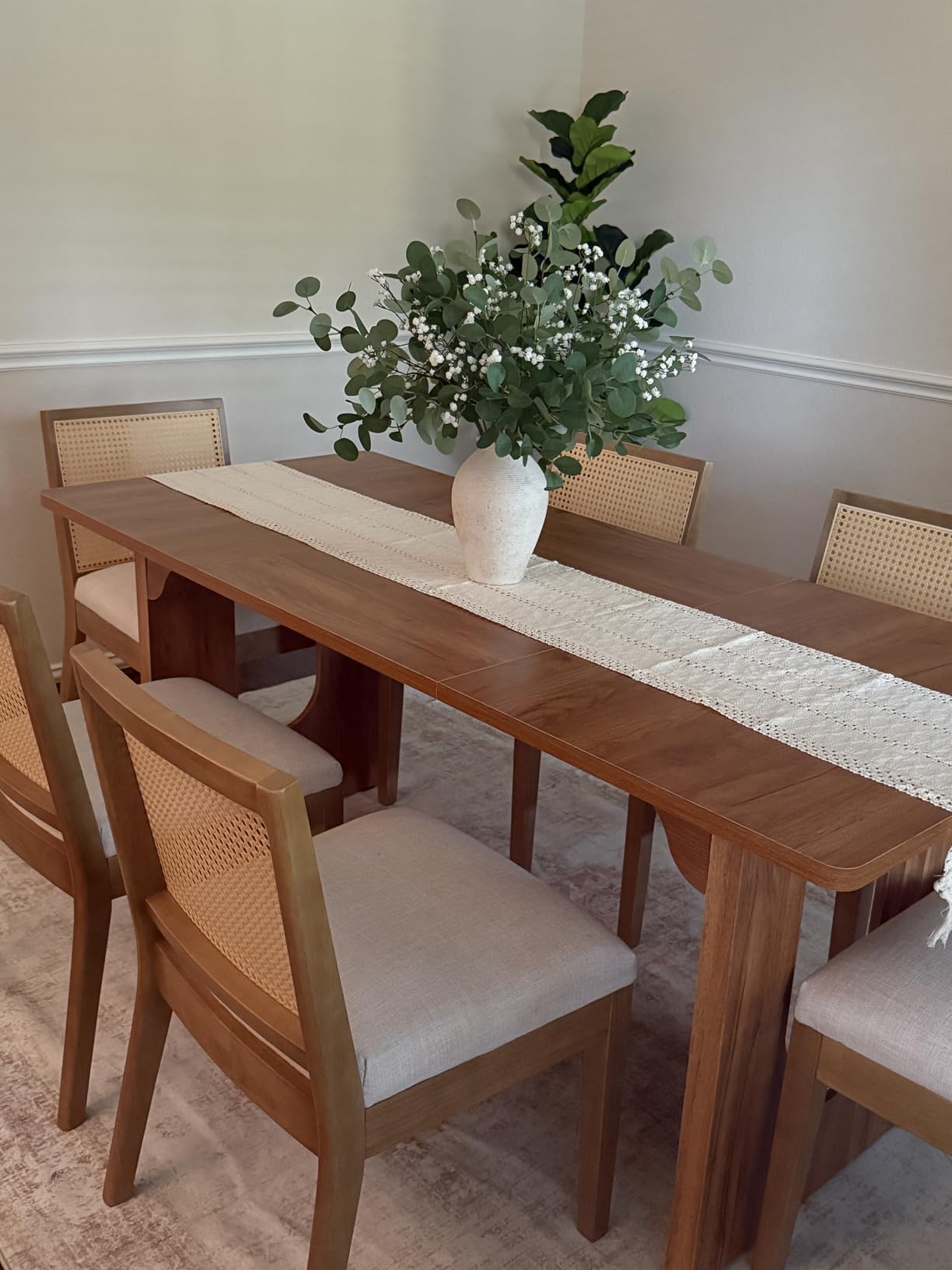 Tribesigns Modern Dining Table for 6 to 8 People, 71