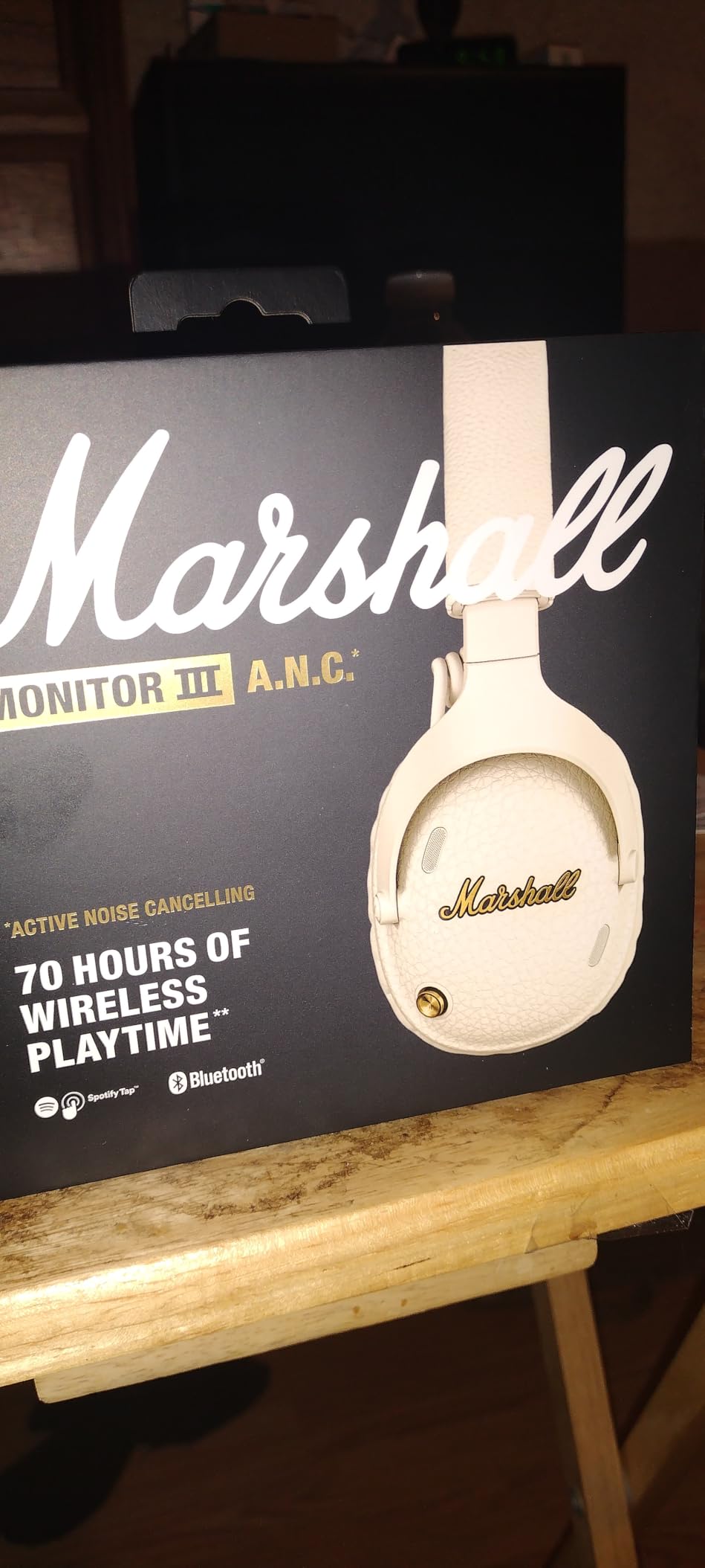 Marshall Monitor III A.N.C. Wireless Over-Ear Bluetooth Headphones - Active Noise Cancellation | 100+ Hr Playtime | Microphone for Calls | Lightweight, Foldable Design for Travel - Black customer photo 2