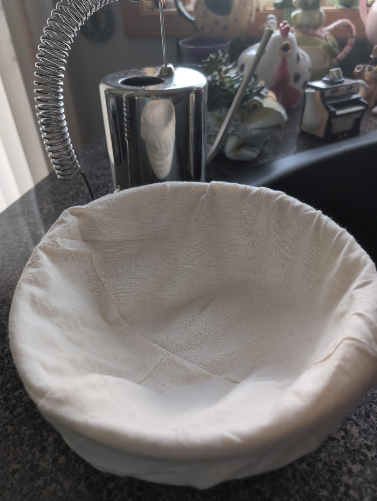 Saint Germain Bakery Premium Round Bread Banneton Basket with Liner (Set of 2 9