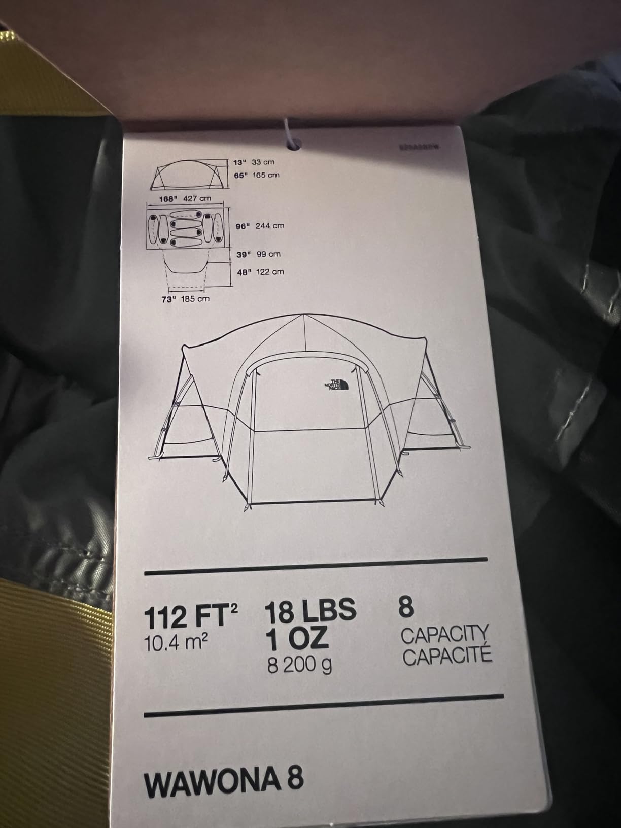 THE NORTH FACE Wawona 8 Tent | Eight Person Camping Tent, Water Repellent, Spacious & Easy to Set Up, Attached Vestibule Area customer photo 2