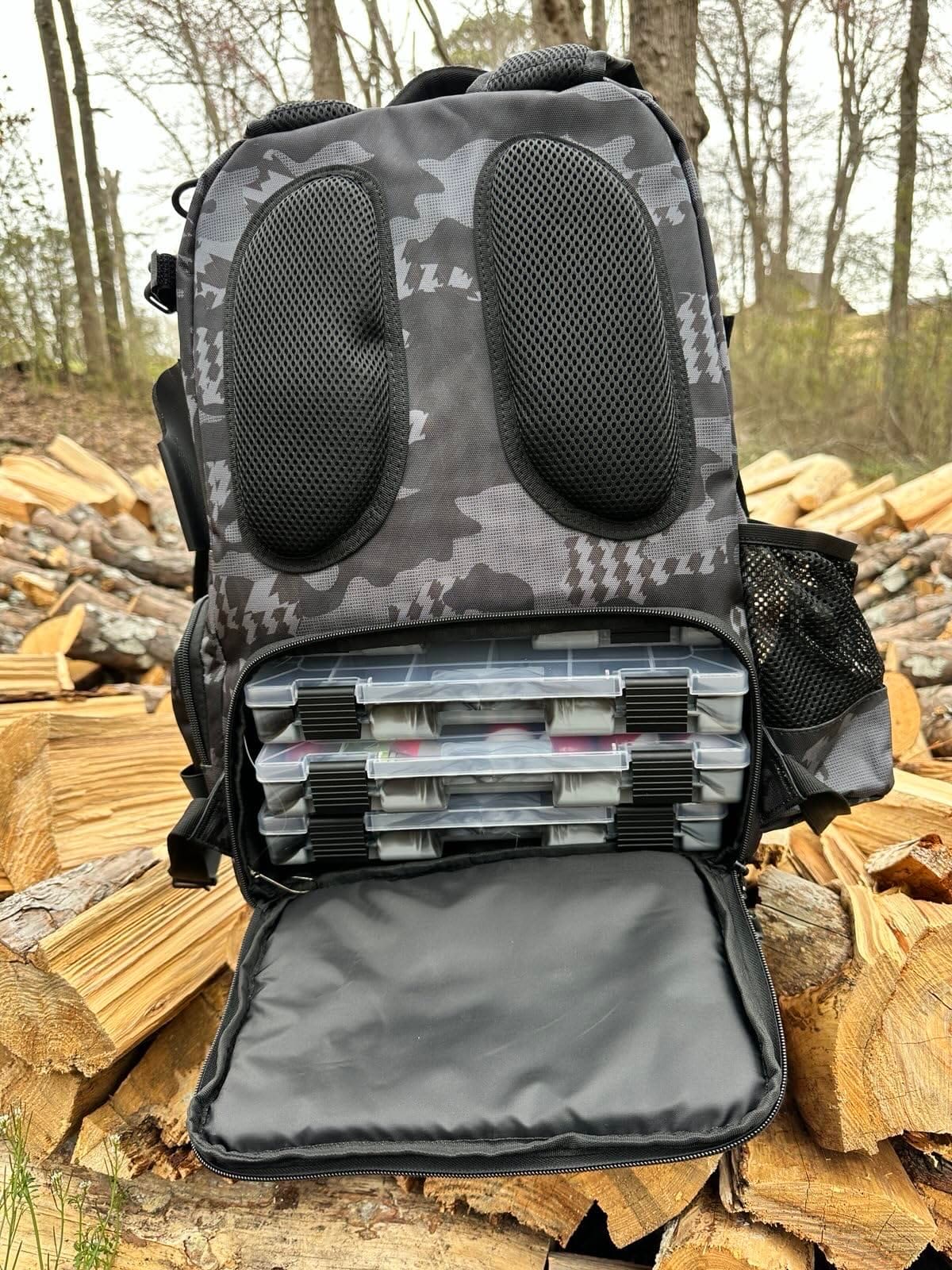 KastKing BaitSpace Fishing Tackle Backpack with Removable Bait Binder, 2 Rod Holders Storage Fishing Gear and Equipment | 50L Capacity Tackle Backpack, Water-Resistant Fishing Bag customer photo 2