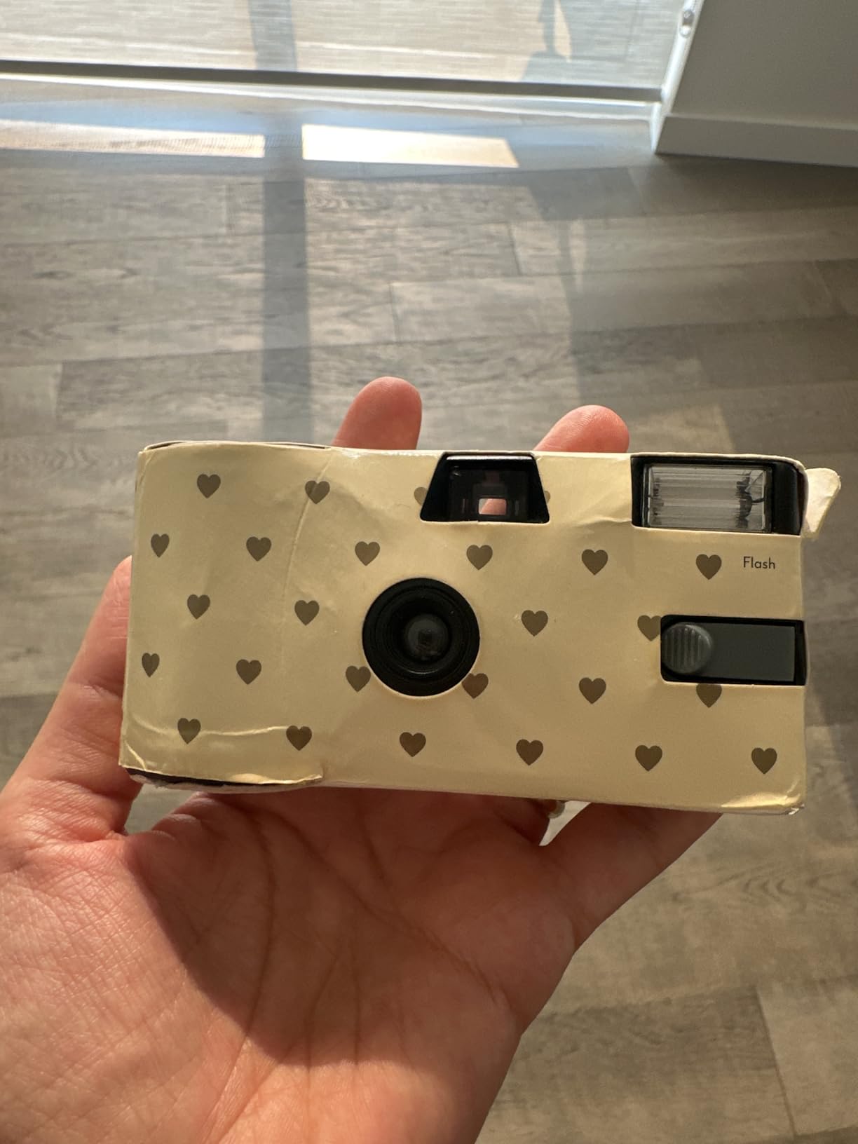 Weddingstar Disposable Camera with Flash - Single Use 35mm Film Camera - Gold Hearts customer photo 1
