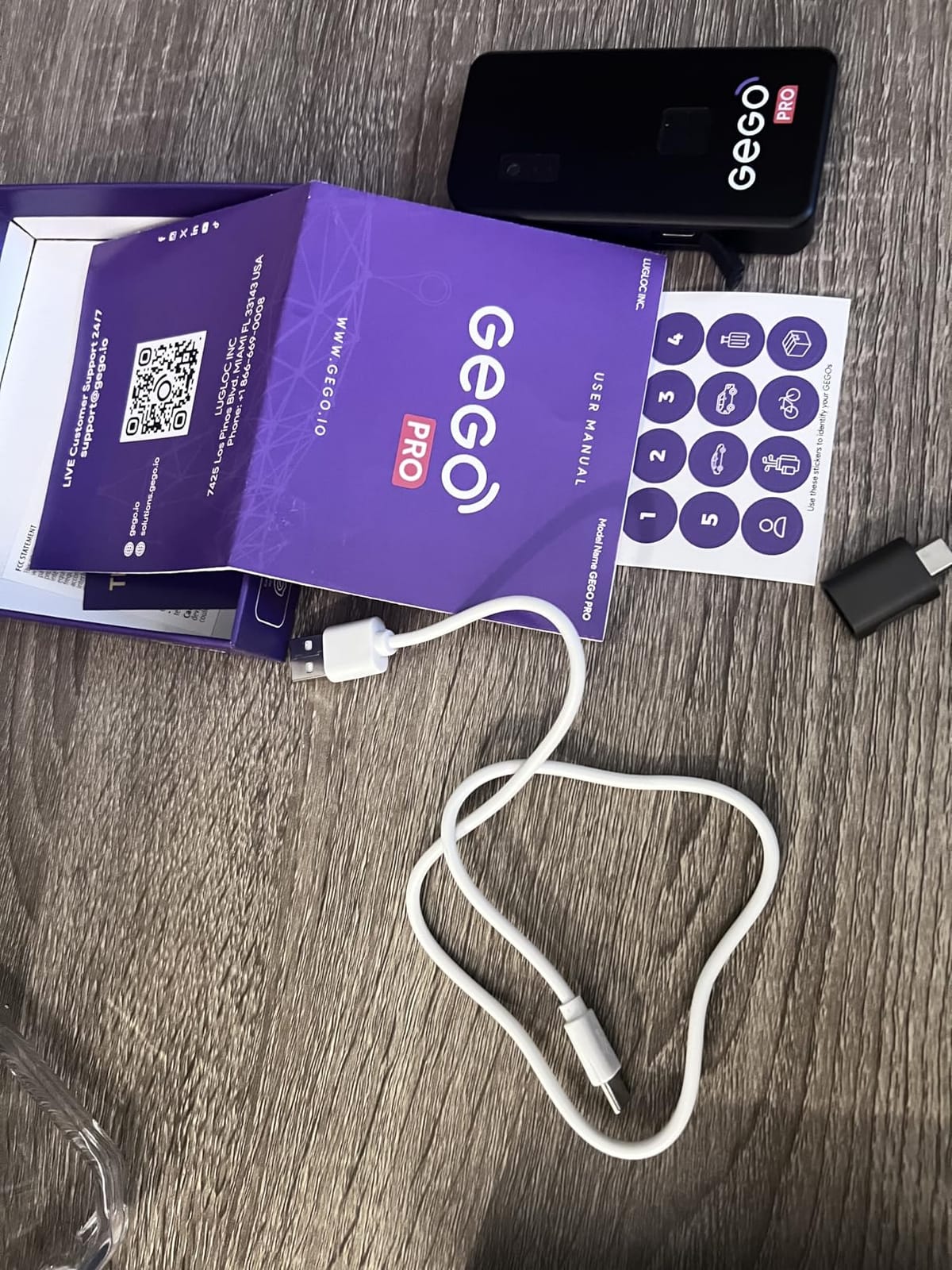 GEGOPro - GPS Luggage Tracker Designed for Travel, Real-Time Global Tracking for Bags & Gear, Bag-Opening Alert, Worldwide Coverage, 4G LTE, Unlimited Range. Subscription Required. customer photo 1