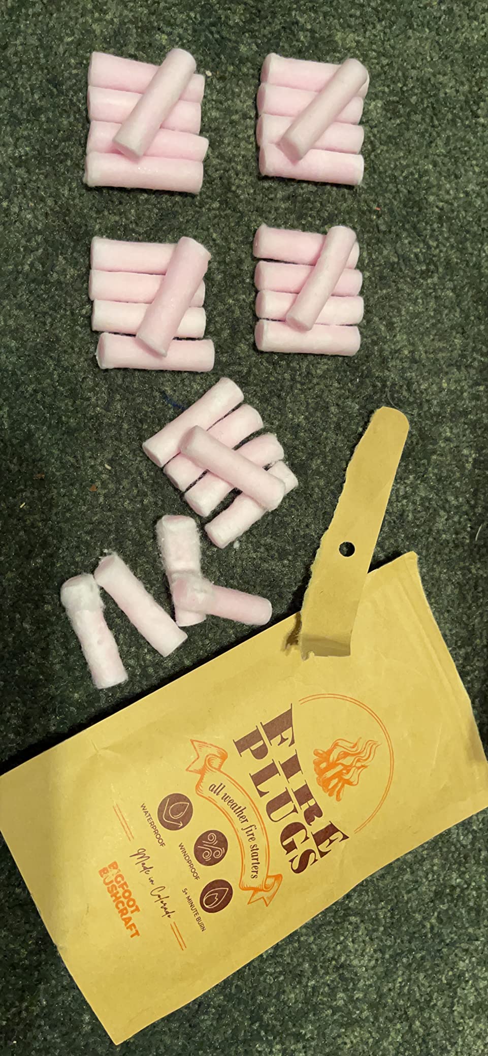 Non-Toxic Waterproof Fire Starters with 5+ Minute Burn for Emergencies, Survival, Campfires, Fire Pits, Grills - Made in the USA - 50 Pack customer photo 1