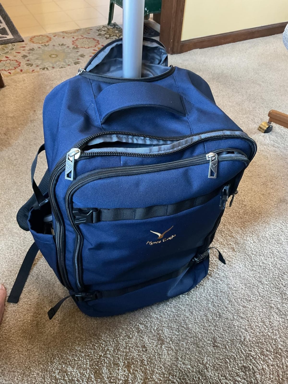Hynes Eagle Rolling Backpack 42L Backpack with Wheels Airline Approved Carry on Luggage Laptop Travel Suitcase Bag for Women Men Dark Grey customer photo 2