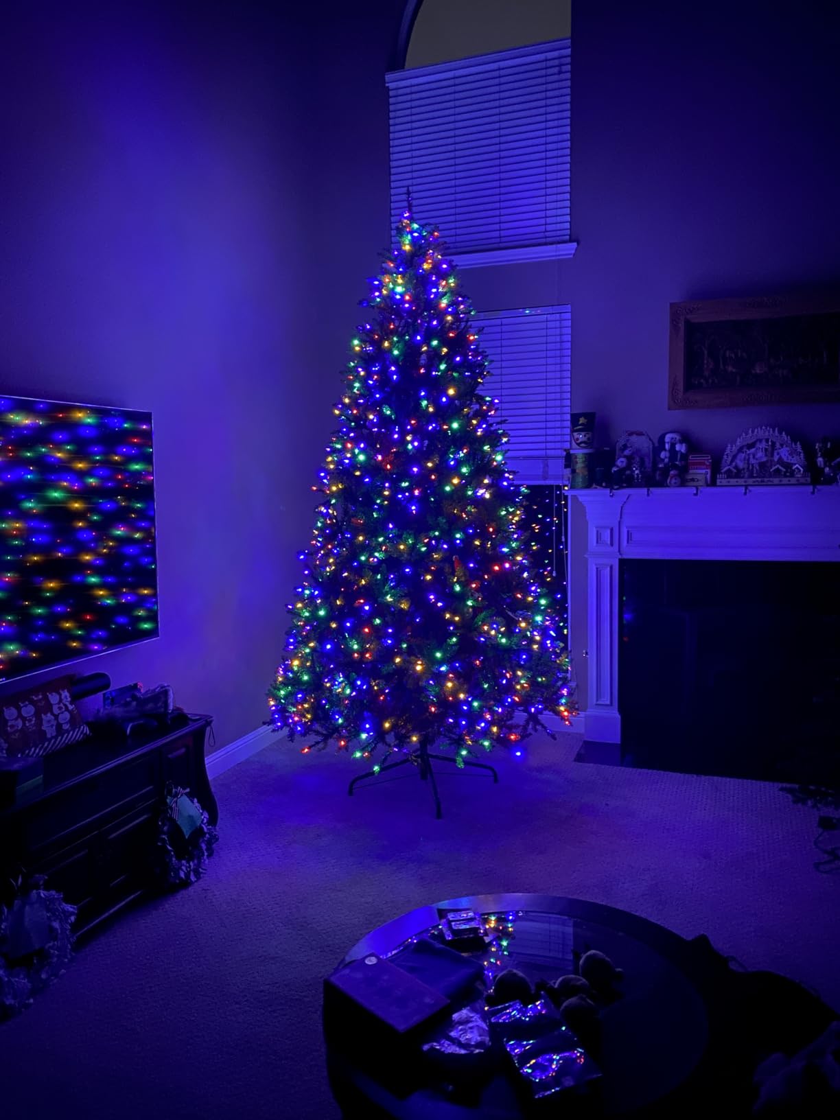 Liberty Lifestyle Christmas Tree 9 ft- Pre-Lit White and Multi-Color Premium LED Lights - Artificial Full Christmas Tree Includes Stand, Remote, and Free Bag customer photo 2