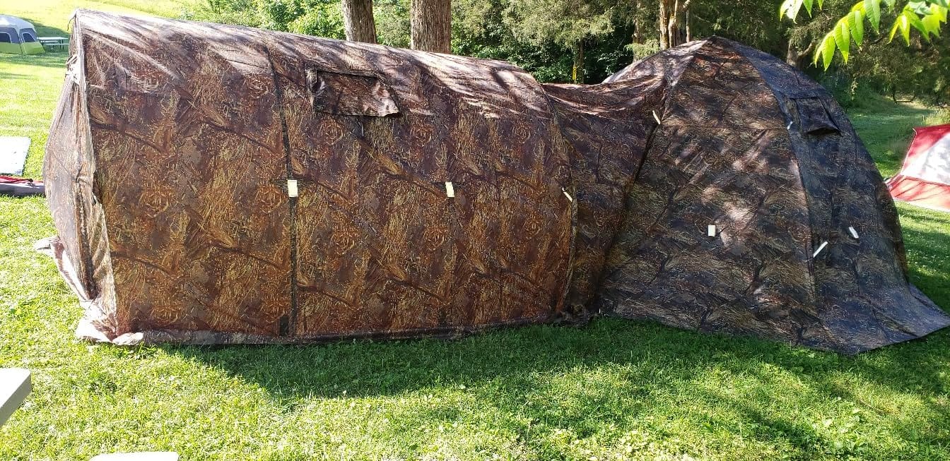 RBM Outdoors Double-Layer Hot Tent with Stove Jack, 4 Season Shelter | Fast Umbrella Setup, Double Wall Winter Camping Tents, Extreme Cold Weather, Ice Fishing, Hunting, Expedition & Basecamp customer photo 1