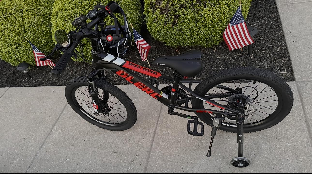 Glerc 20 24 26 Inch Kids Bike, Kids Mountain Bike for Boys and Girls Ages 6+, 21-Speed Skyline Bicycle with Front Suspension and Disc Brakes, Multiple Colors customer photo 2