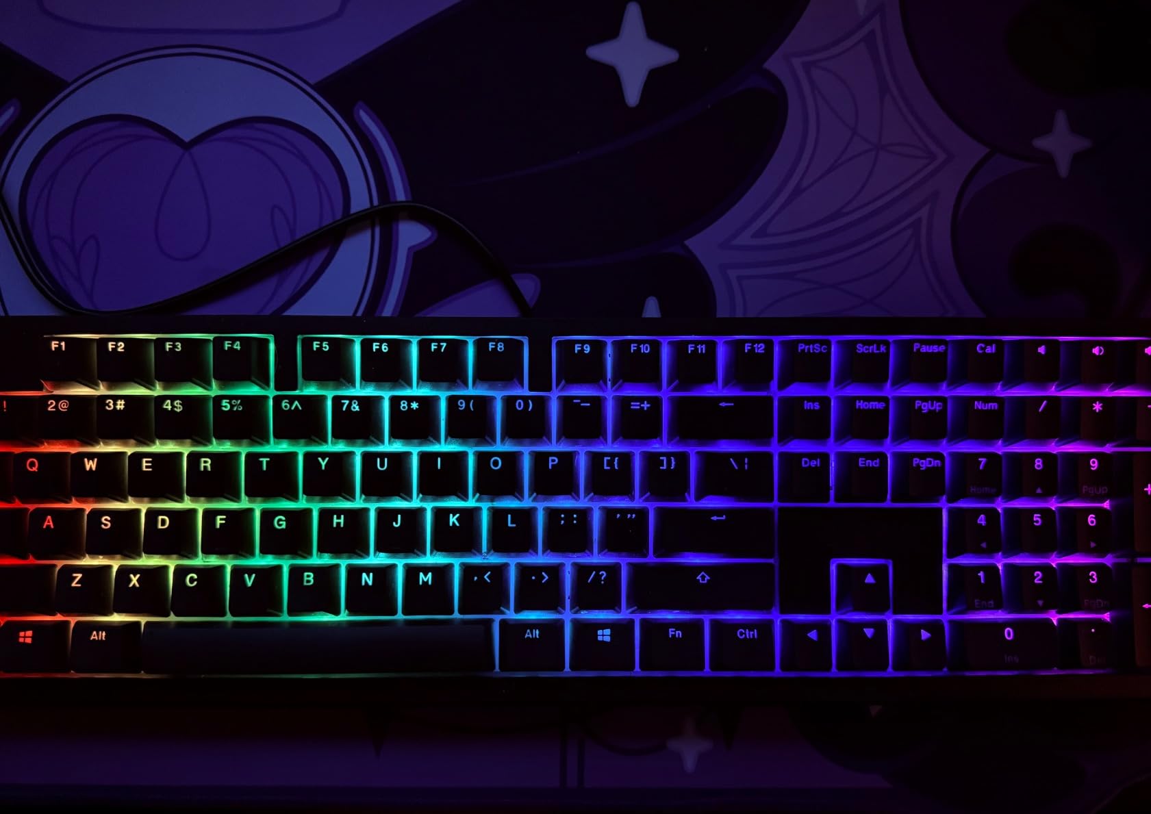 Ducky Zero 6108 Classic Black Hotswap Bluetooth RGB Mechanical Keyboard - Cherry MX2A Red customer photo 1