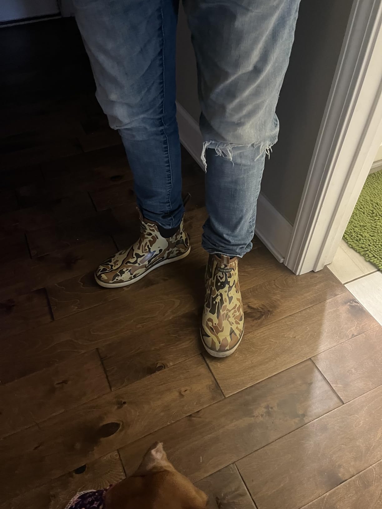 TIDEWE Deck Boots for Men, Waterproof Fishing Boots customer photo 2