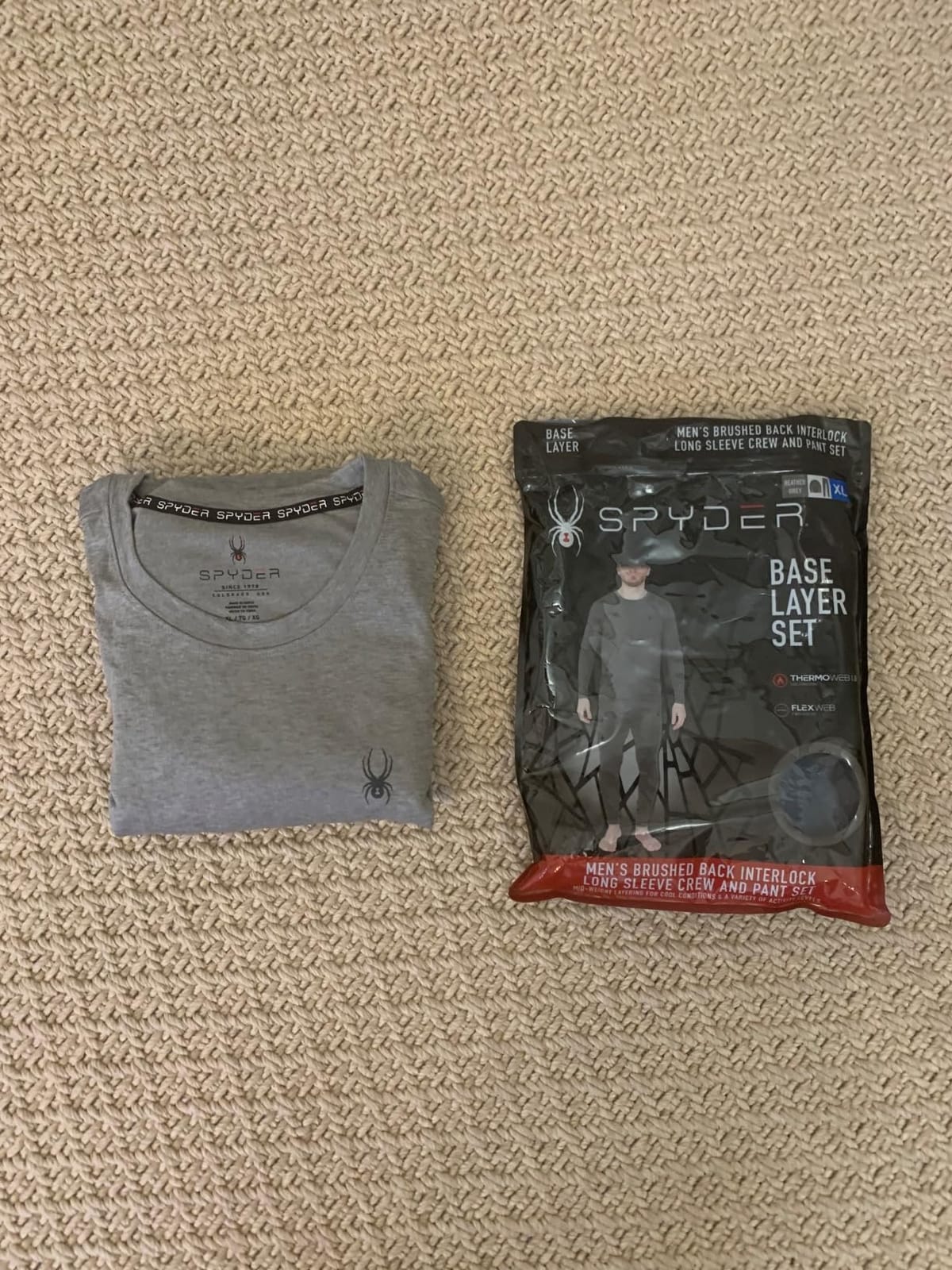 Spyder Mens Thermal Underwear Set - 2-Piece Fleece Lined Stretch Soft customer photo 2