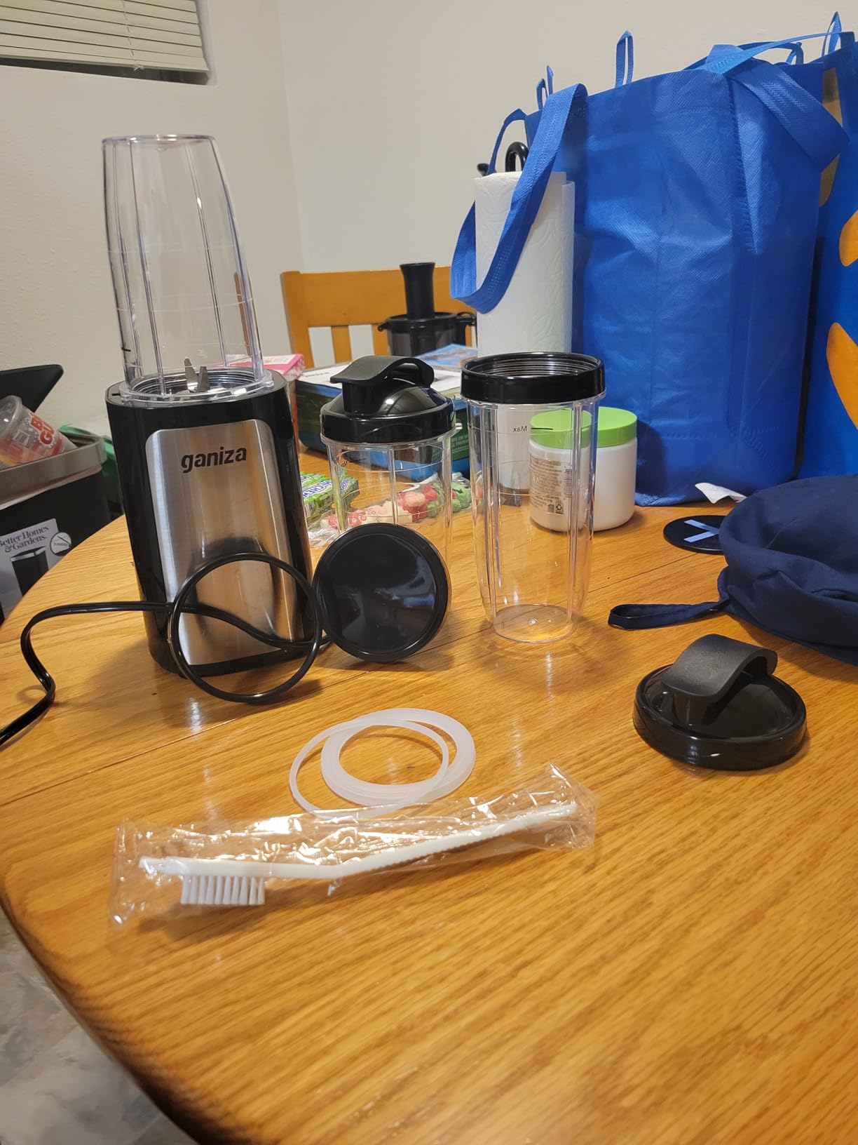Ganiza Blender for Smoothies, 14Pcs Personal Blender for Shake & Smoothies with 3 Portable Cups, 900W customer photo 2