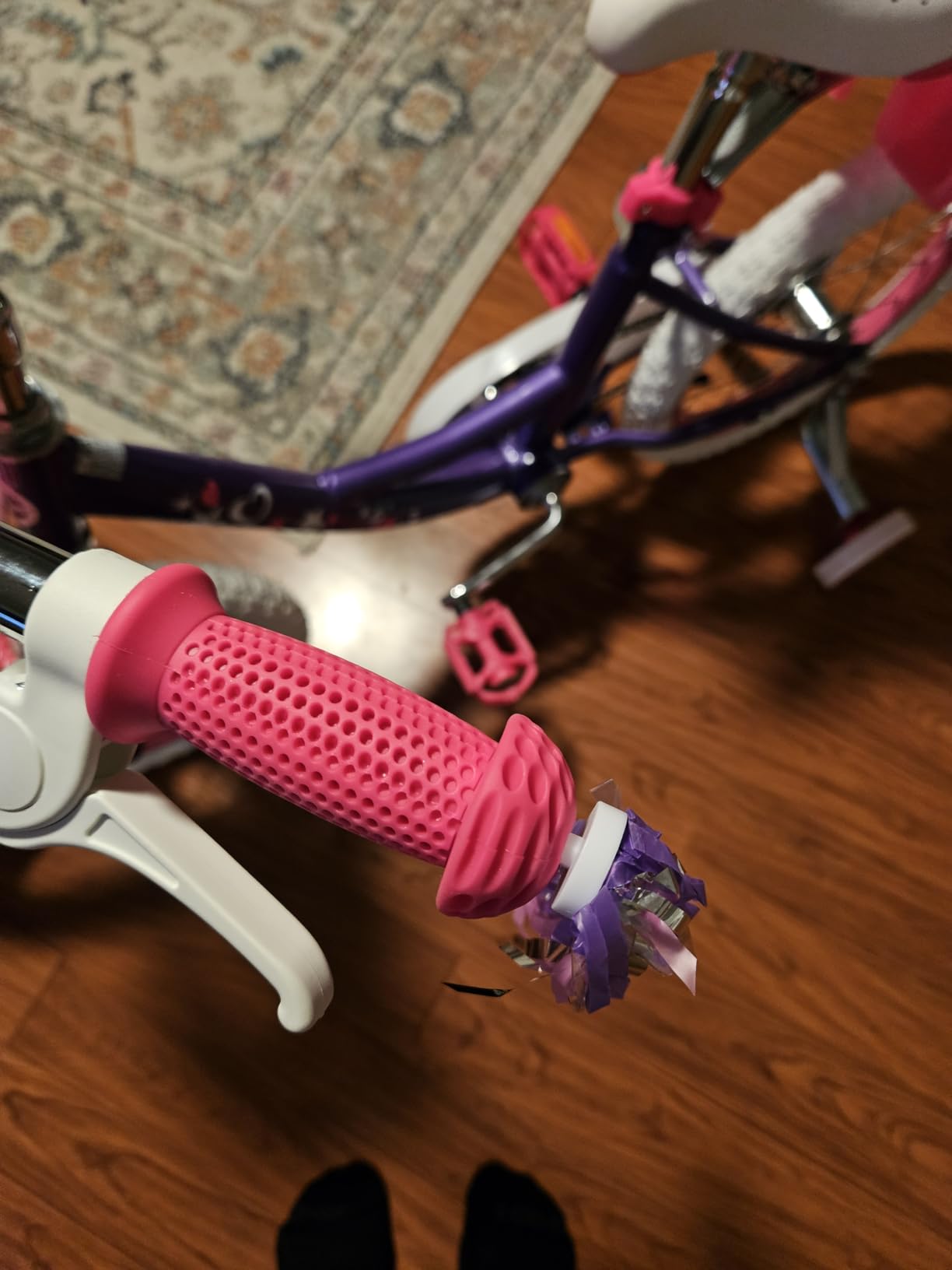 WEIZE Girls Kids Bike 14 16 18 Inch Children Bicycles with Training Wheels | Toddler 3-9 Years Old Streamers Basket Coaster Brake Bell Chain Cover Beginner Single Speed customer photo 1