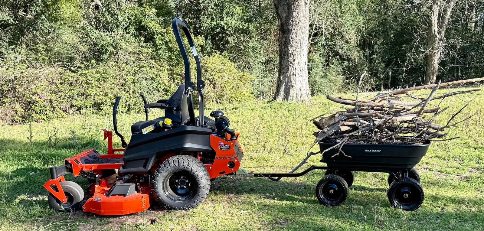 BILT HARD Poly Garden Dump Cart 1200 lbs with No Flat Tires, Quick Release, 2-in-1 Convertible Handle, 7 Cu Ft Dump Wagon Heavy Duty for Yard, Outdoor customer photo 2