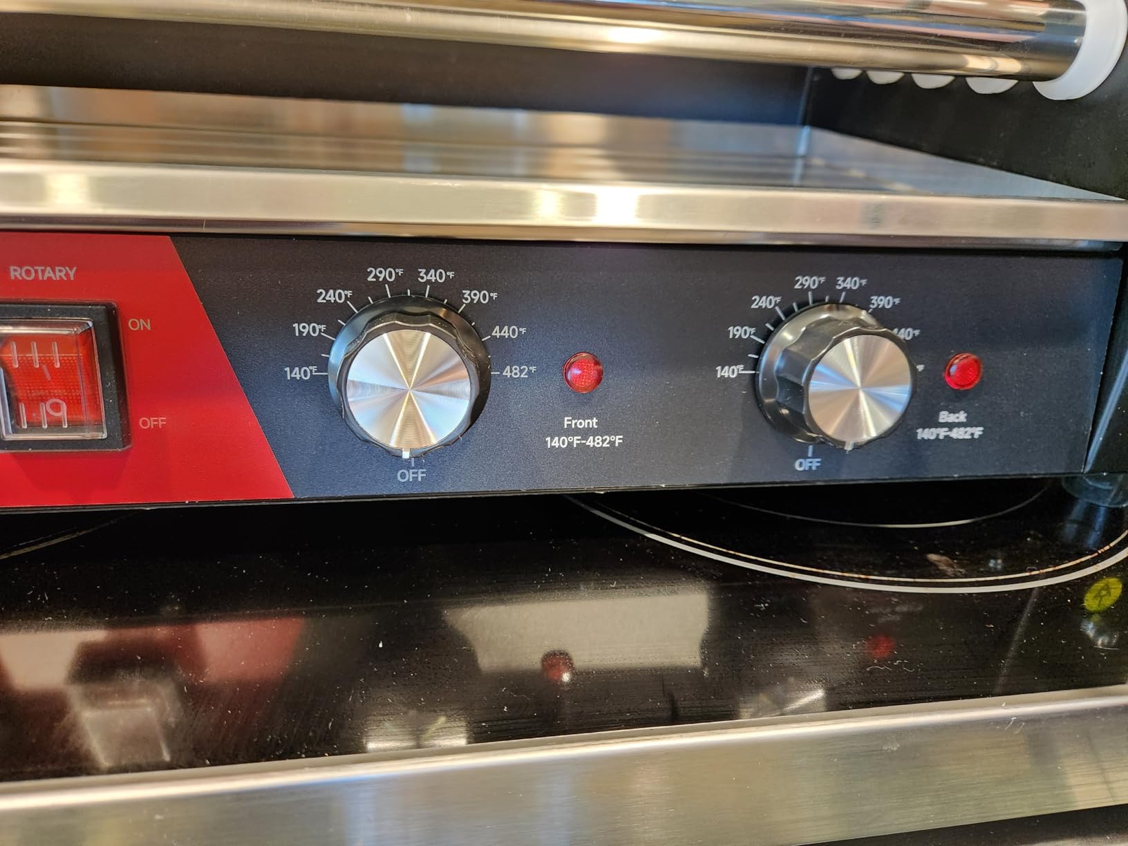 1650W Commercial Hot Dog Rollers Machine,11 Rollers 30 Hotdog Roller Grill | Stainless Steel Hot Dog Machine With Dust Cover,Hot Dog Roller With Dual Temp Control Bun Warmer Shelf Removable Drip Tray customer photo 1