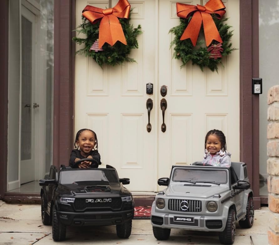 First Ride On 12V Licensed Ram 1500 Ride on Toy for Kids, Toddler Ride on Pickup Truck with Parent Remote Control, Electric Car for Kids with Truck Bed Storage, 3 Point Safety Belt (Black) customer photo 2