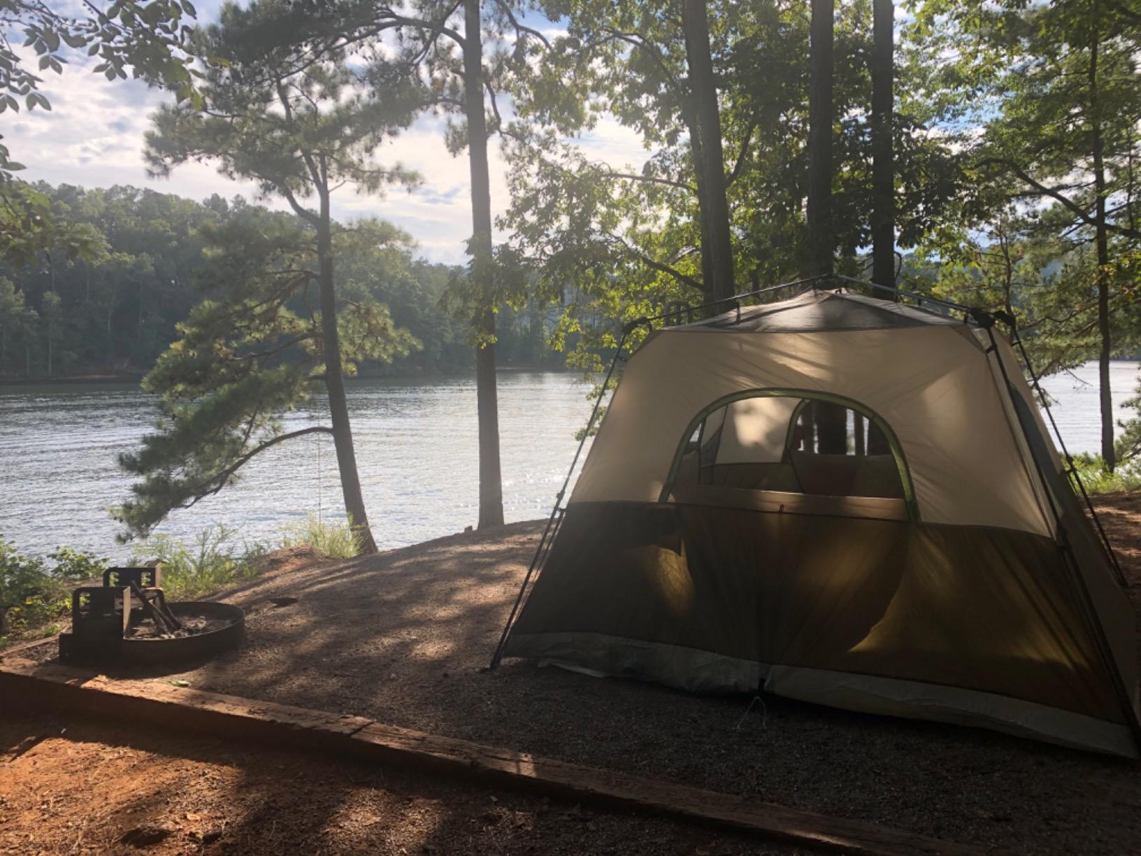 TIMBER RIDGE 6 Person Blackout Design Camping Tent, 60s Easy Setup Instant Cabin Tent for Family with Rainfly, Water-Resistant, 9' x 9' x 72
