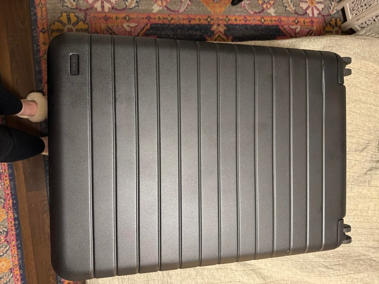 Away Medium Checked Luggage, 26-inch Lightweight Hardside Spinner Suitcase customer photo 1