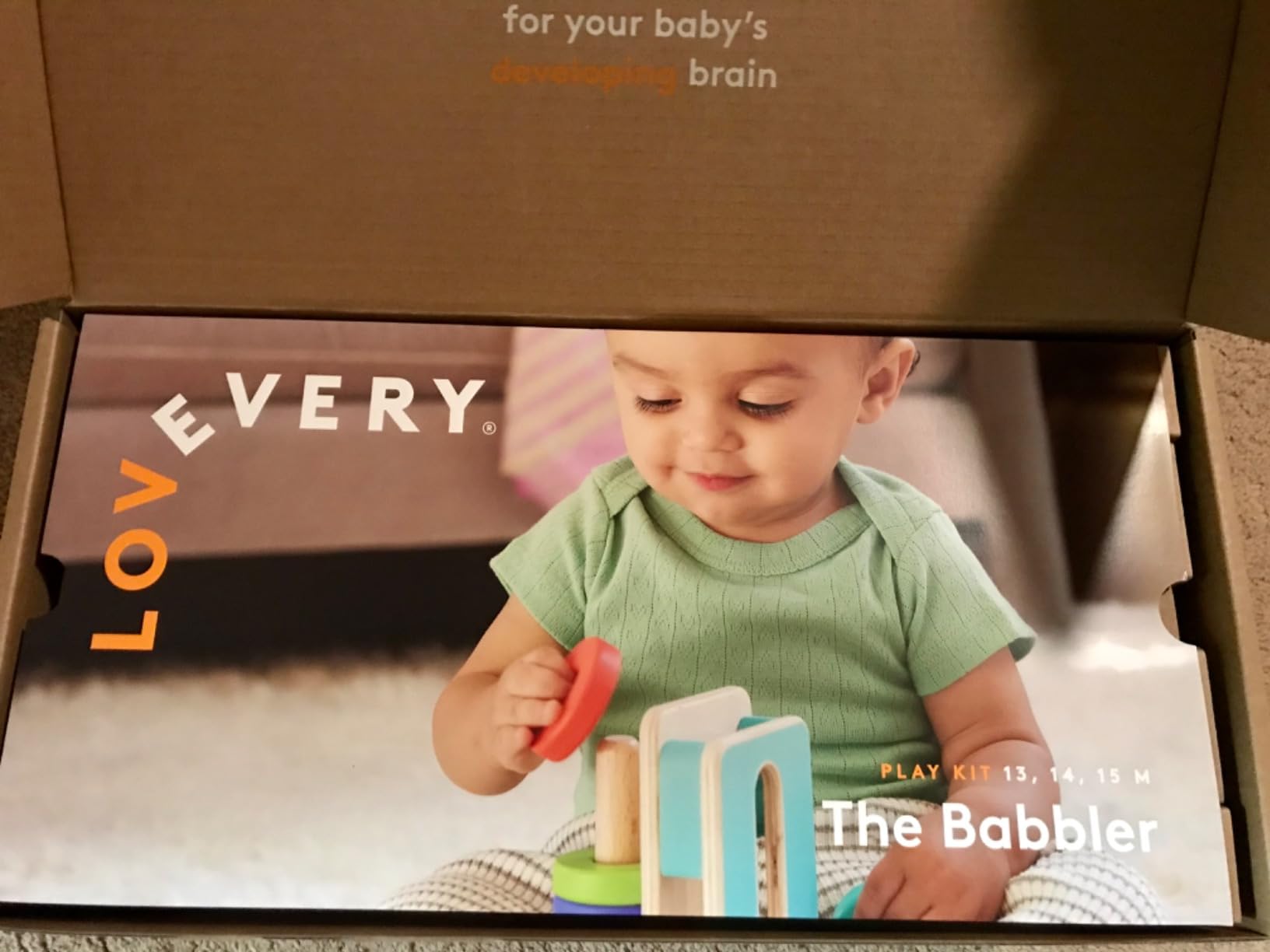 LOVEVERY, The Babbler Play Kit with Bonus Book 'Where is Crew's Shoe', Birthday Play Kit, Montessori Toddler Toy (Best Birthday Gift for 1 Year Old) customer photo 1
