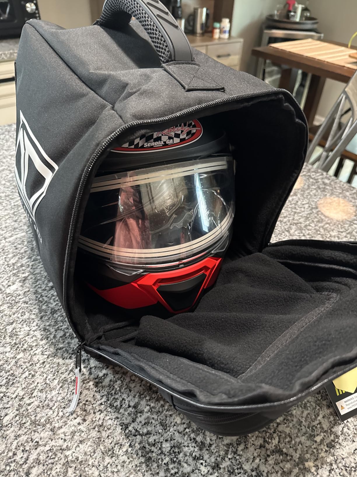 MSR Helmet Bag - Durable Protective Storage Bag for Motorcycle Helmets, Soft Interior Lining, Lightweight and Easy to Carry customer photo 1