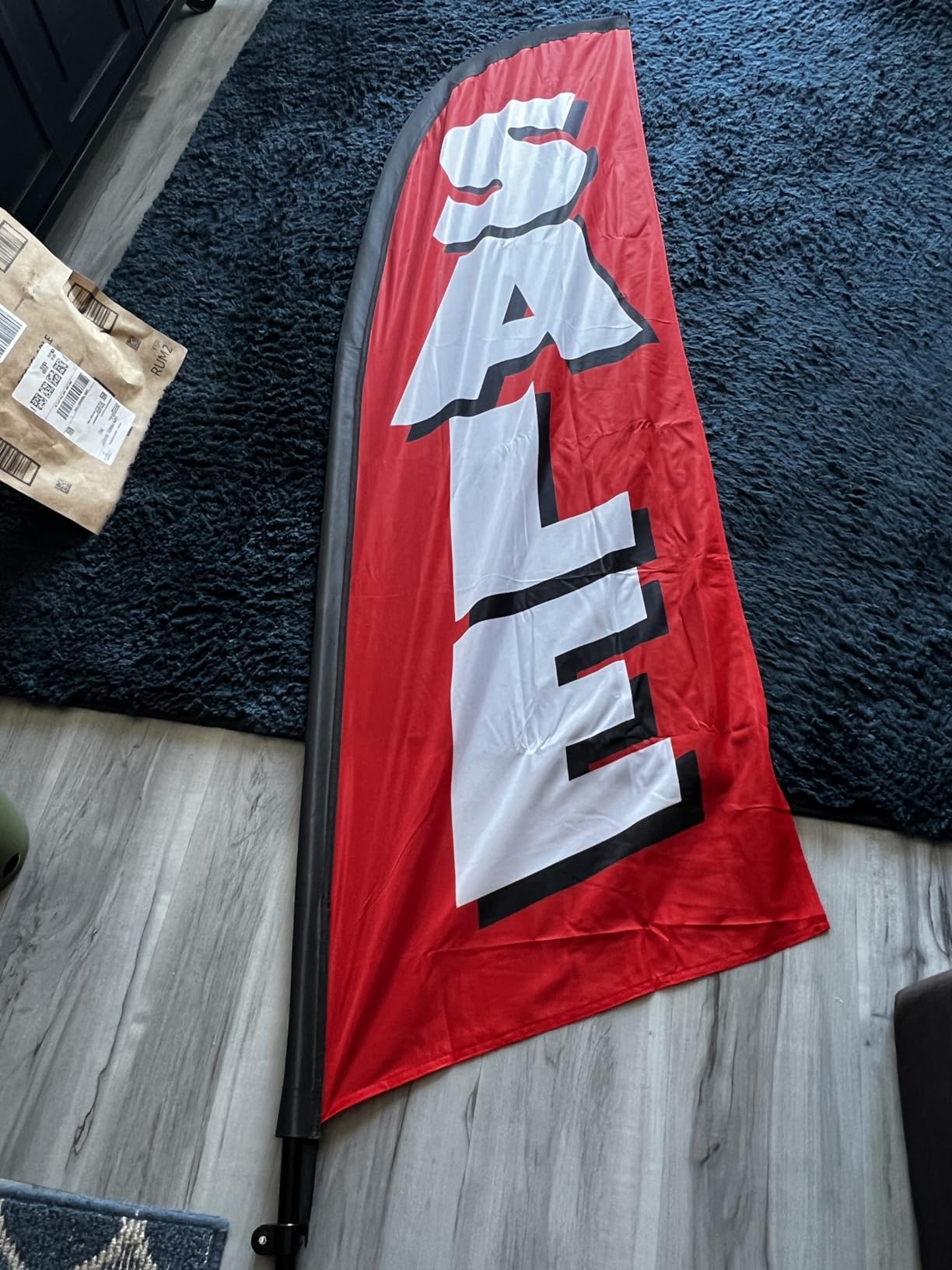 Sale Feather Flags, 8Ft Swooper Feather Flag for Sale Business 2Pack (Red) customer photo 2