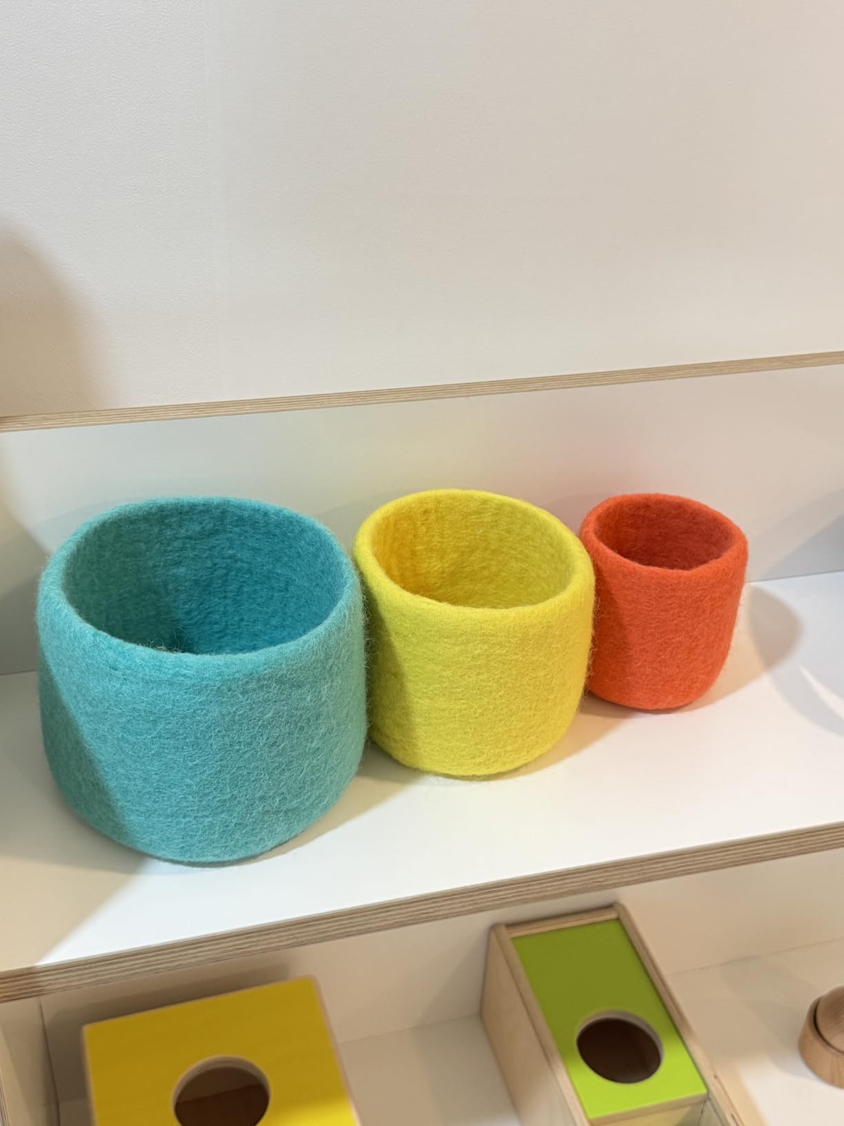 Lovevery, Nesting Felt Baskets (3), Perfect for Your Toddler Starting at 13 Months+ customer photo 2