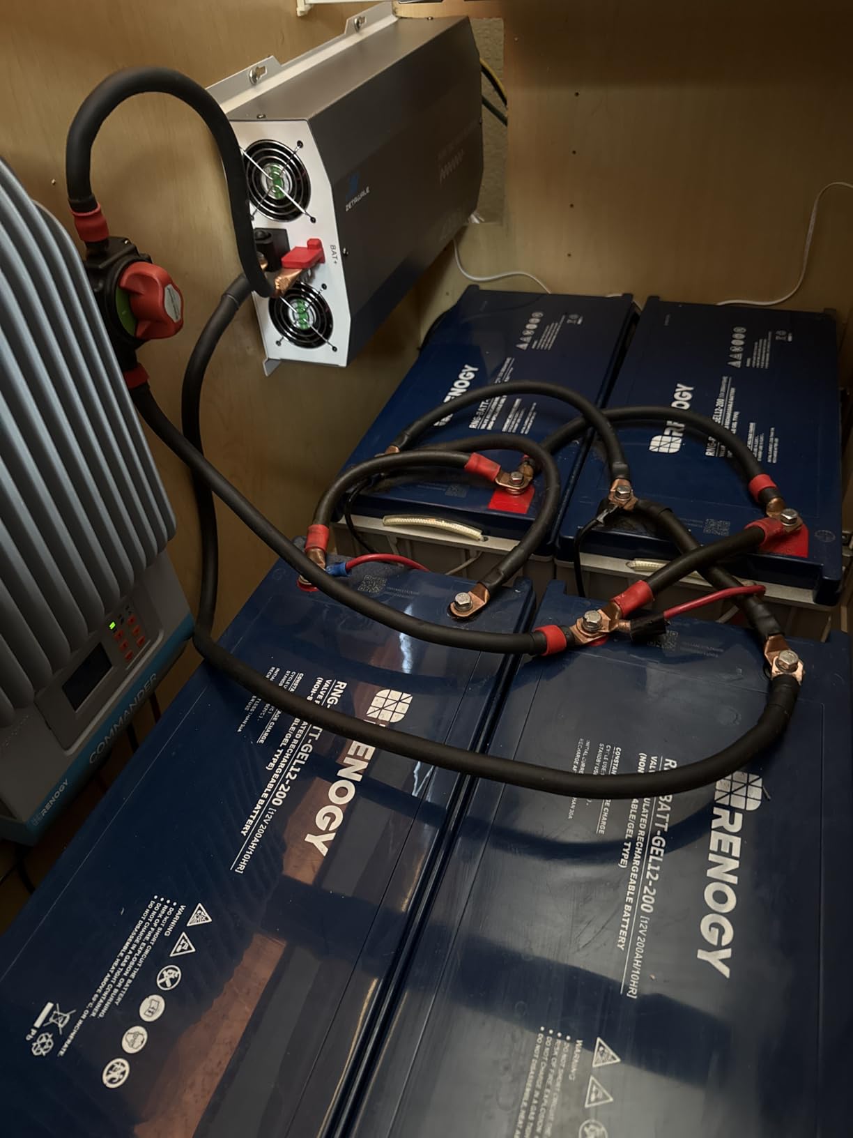 2500W Pure Sine Wave Inverter 12V DC to 120V AC with Built-in ATS for RVs | 5000W Peak, Auto Transfer Switch, LCD Remote, 2AC Outlets, USB & Type-C, Hardwire Ready for RV Electrical Systems, Off Grid Use customer photo 1