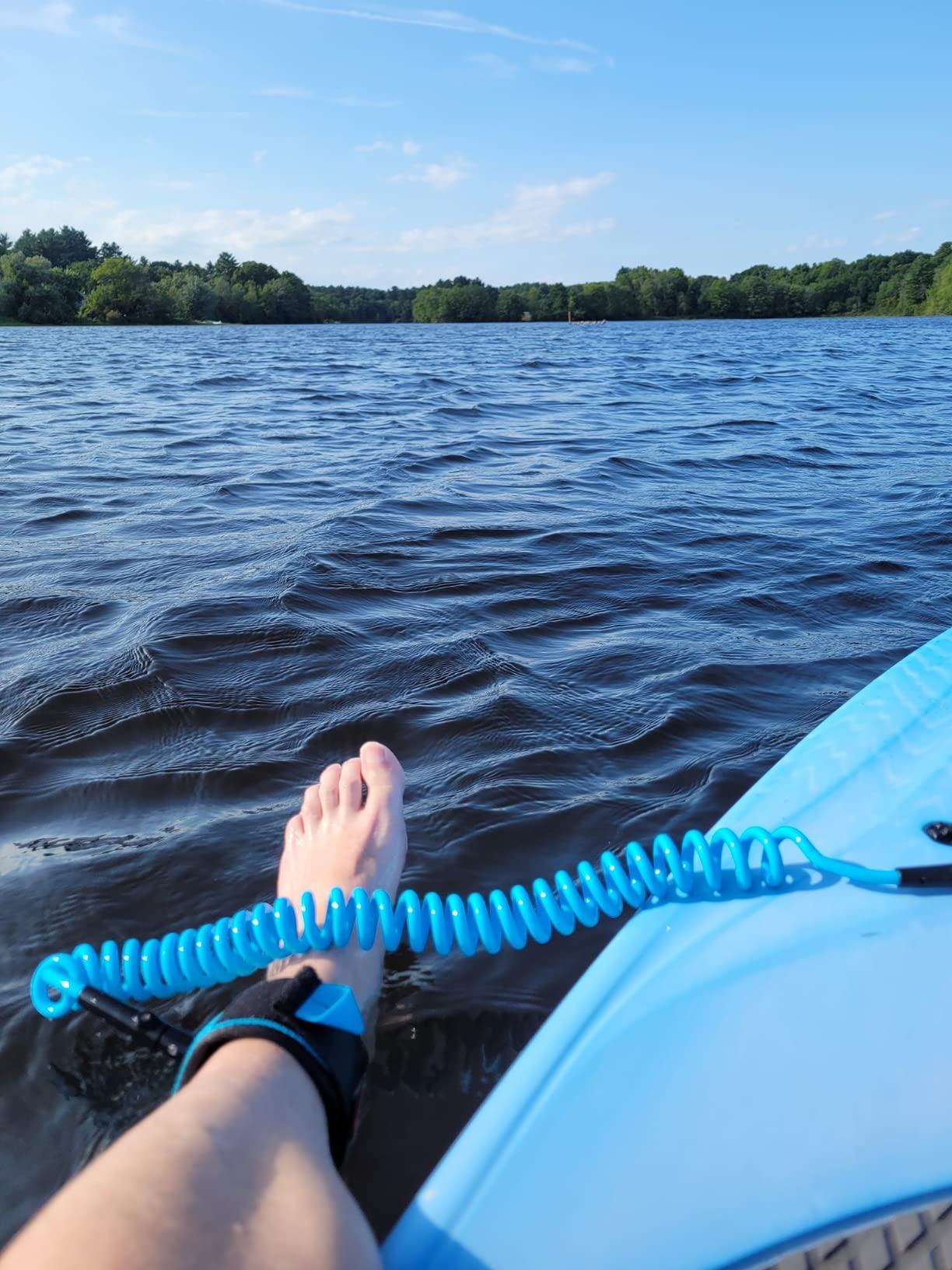 Abahub Coil SUP Leash, 10 ft Coiled Paddle Board Leashes, 5/7mm Legrope Strap | Paddle Board Ankle Strap, Durable, No-Tangle, Anti-Slip customer photo 1