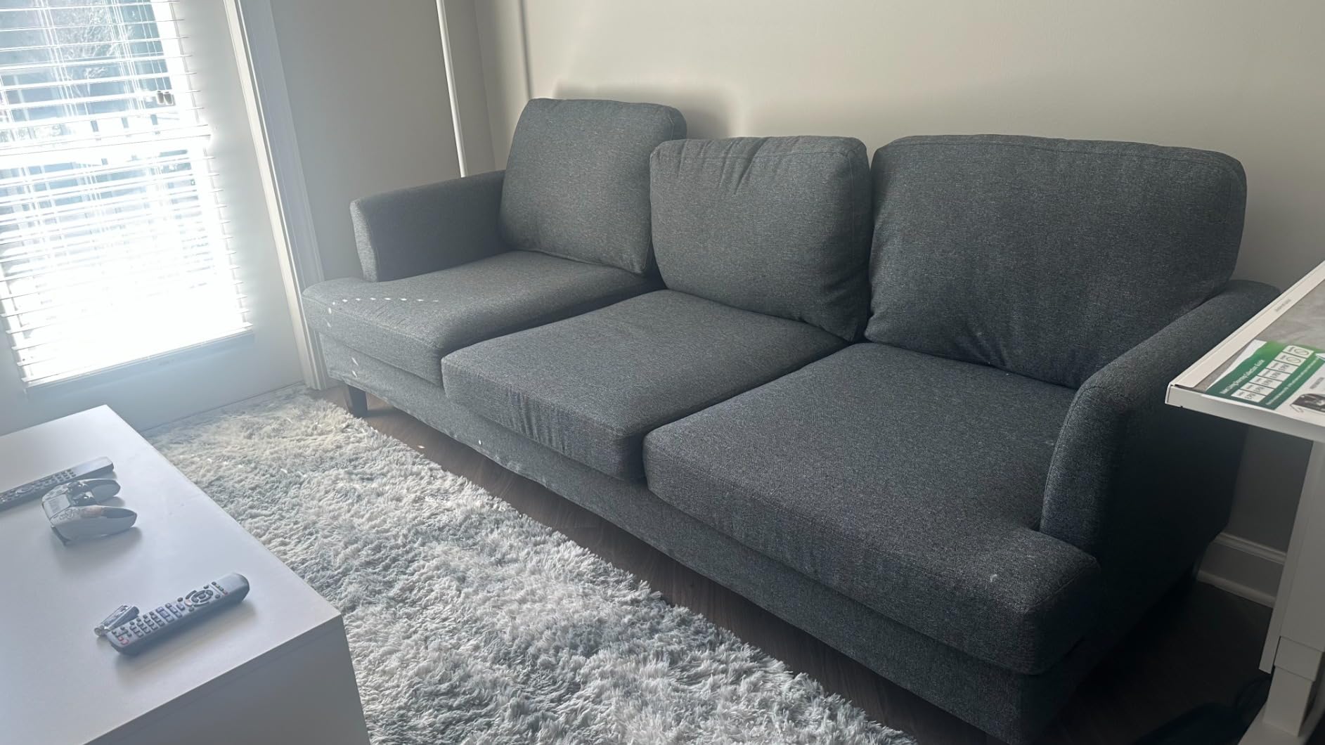 Busaurus 3 Seater Sofa Couch with Deep Seats, 89
