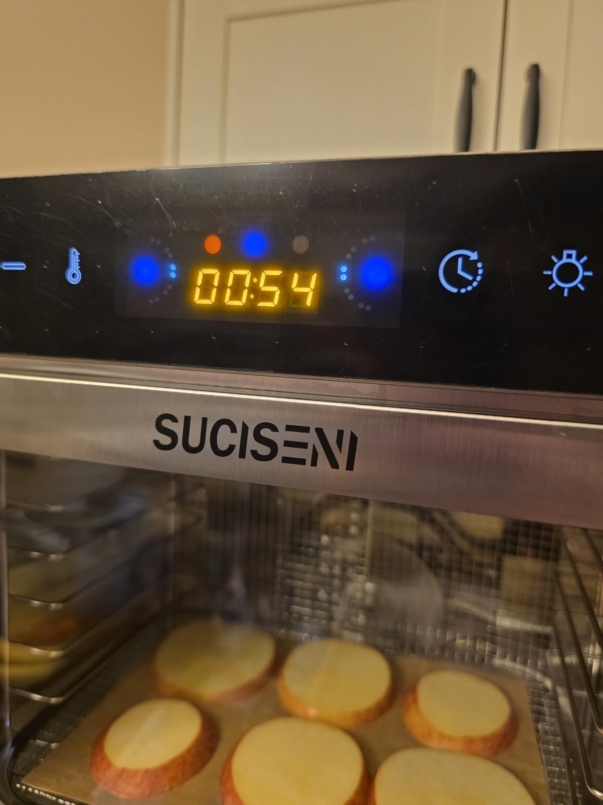 Food Dehydrator Machine 18 Stainless Steel Trays 1000W Commercial Food Dehydrator with 24H Digital Timer LED Temperature Control Food Dryer Beef Jerky Maker for Dehydrated Meat Fruit Herb customer photo 2