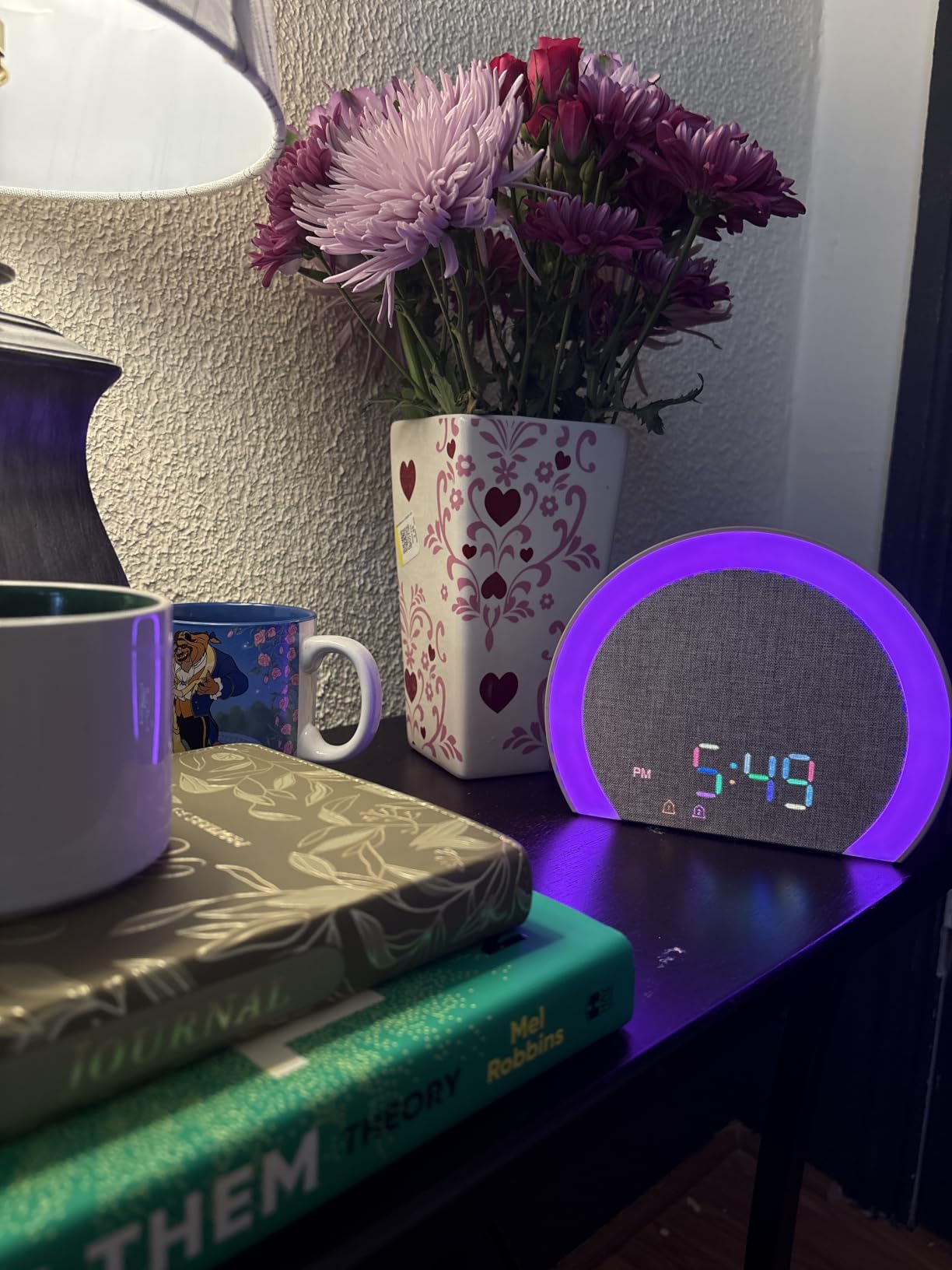 ANJANK Extra Loud Alarm Clock with Wireless Bed Shaker, Vibrating Dual Alarm with Light Wake Up for Heavy Sleepers & Hearing Impaired, 9-Color Night Light, 8 Sounds, 0-100% Dimmer, USB Charger customer photo 1