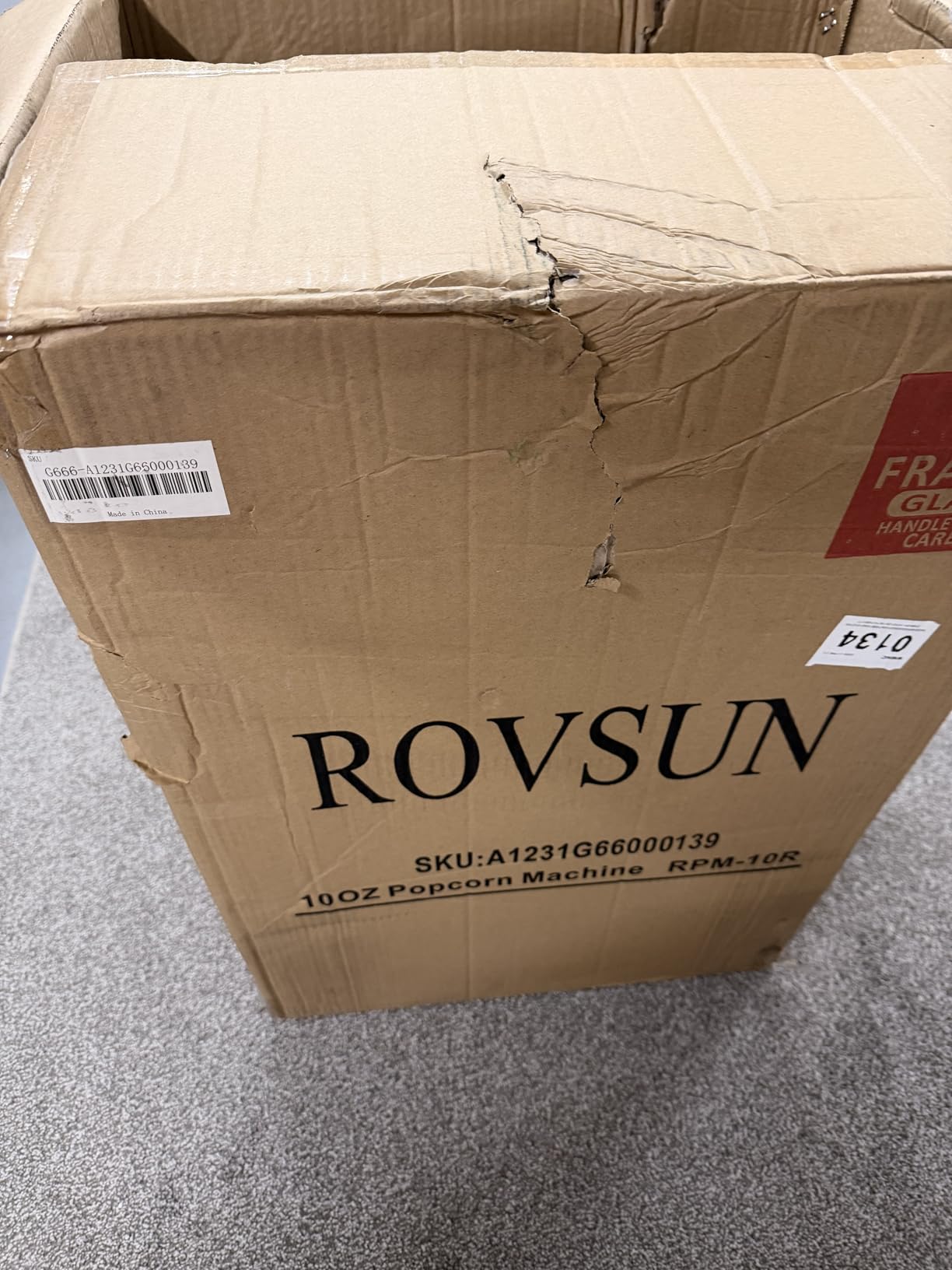 ROVSUN Commercial Popcorn Machine with 10 Ounce Kettle Makes Up to 4 Gallons, Theater Style Popper Countertop Popcorn Maker w/Stainless Steel Scoop, Oil Spoon & 3 Popcorn Cups, ETL Certified, Black customer photo 1