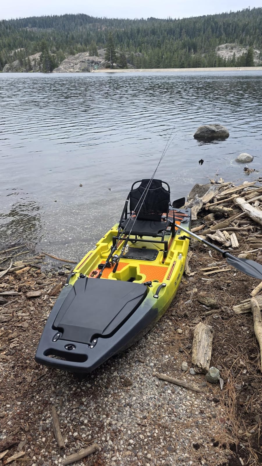 Reel Yaks Rocket Modular Fishing Kayak, 9.8ft, 400 lbs Capacity | Yellow Black, Pedal Kayaks for Adults & Youth, Sit on Top, Lightweight, Portable, Fits in Trunks & Closets, Gear Storage customer photo 2