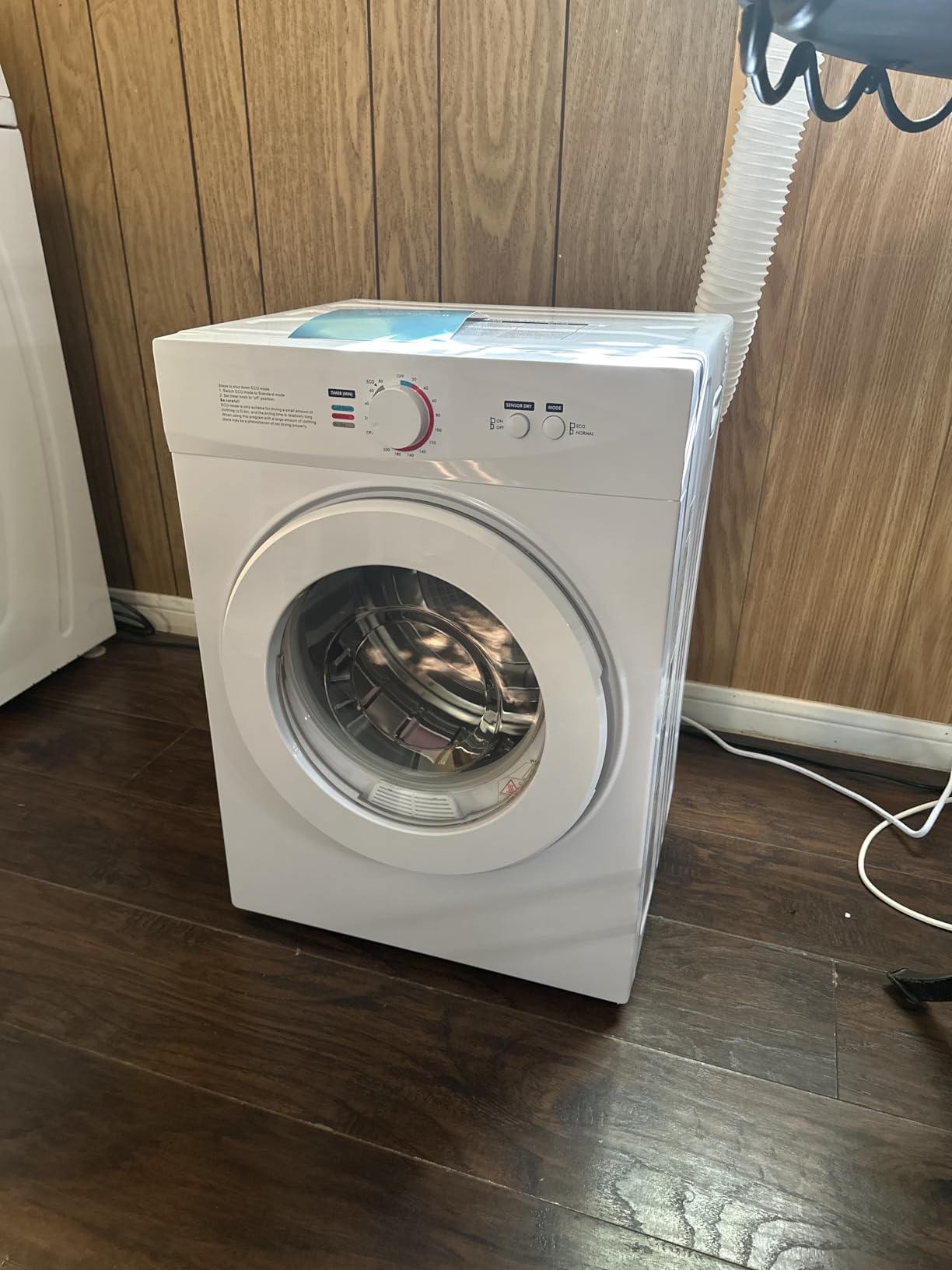 Feelfunn 850W Portable Clothes Dryer with 4 Automatic Drying Modes | Runs on 110V and Combines a Stainless Steel Tub with a Simple Control Knob for Compact Living Spaces customer photo 2