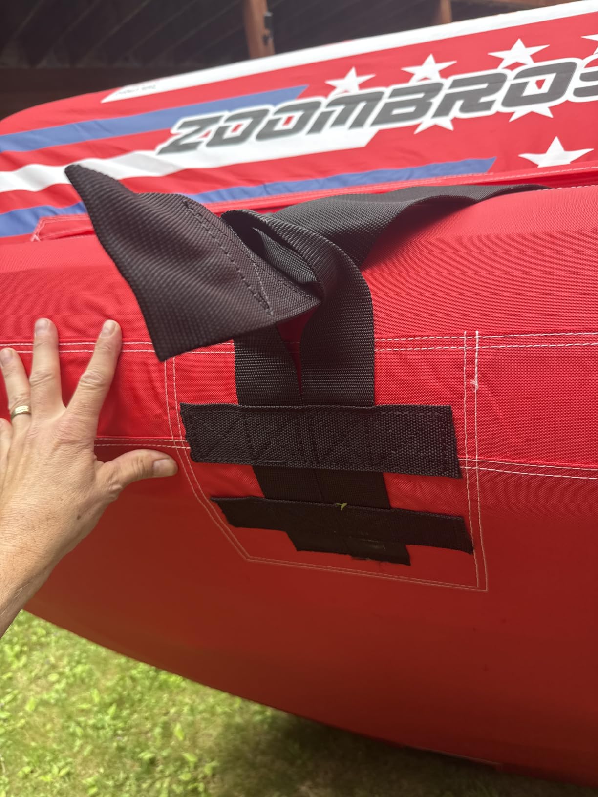 Towable Tubes for Boating 2-3 Person, Front/Back Tow Points Sofa Style Boat Tubes and Towables, Holds 340-510 lbs Large Capacity, Premium Nylon Cover for Adults customer photo 2
