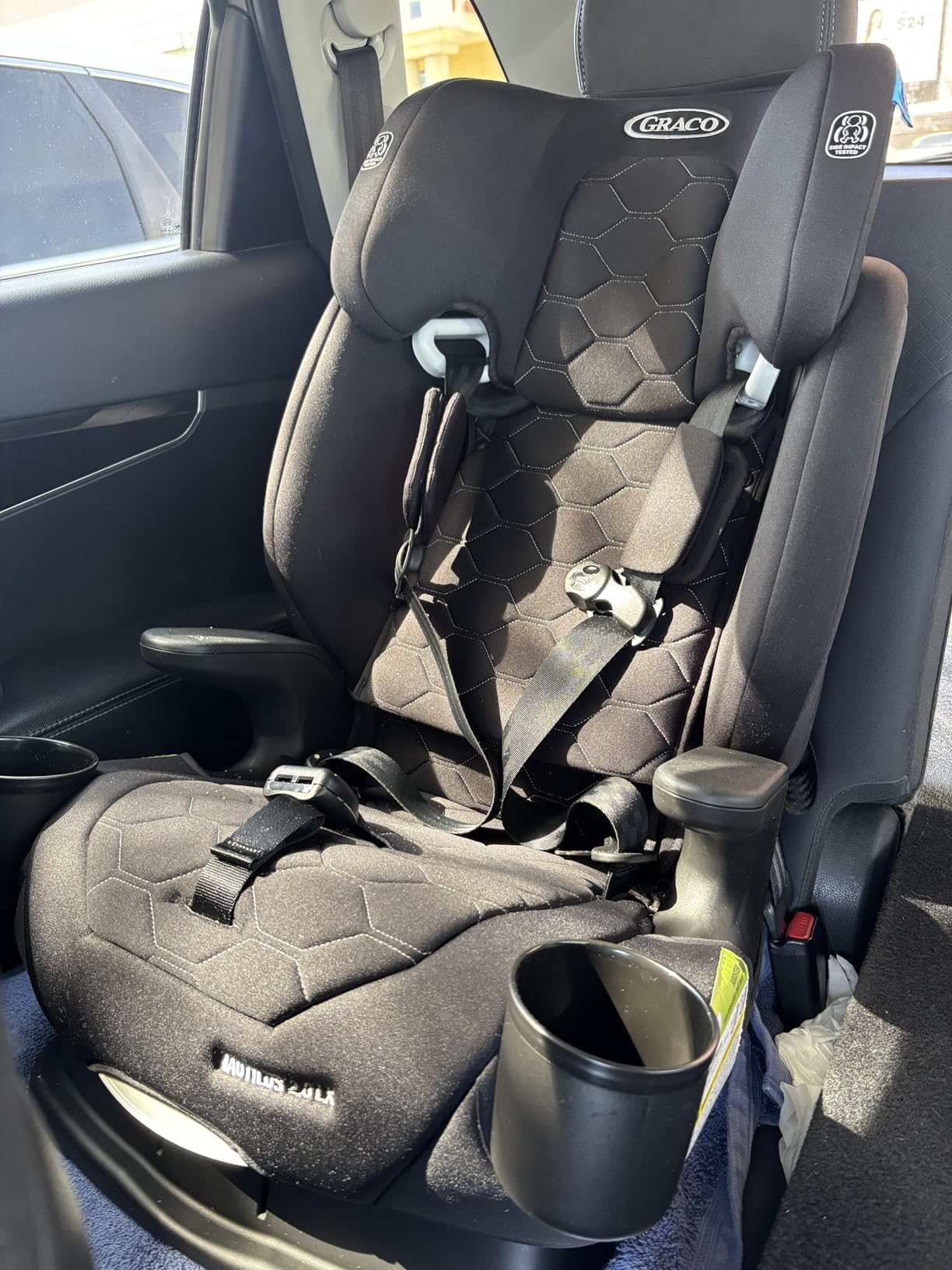 Graco Nautilus 2.0 LX 3-in-1 Forward Facing Car Seat, High Back Booster, Backless Booster Car Seat Featuring InRight & Latch, Hex customer photo 2