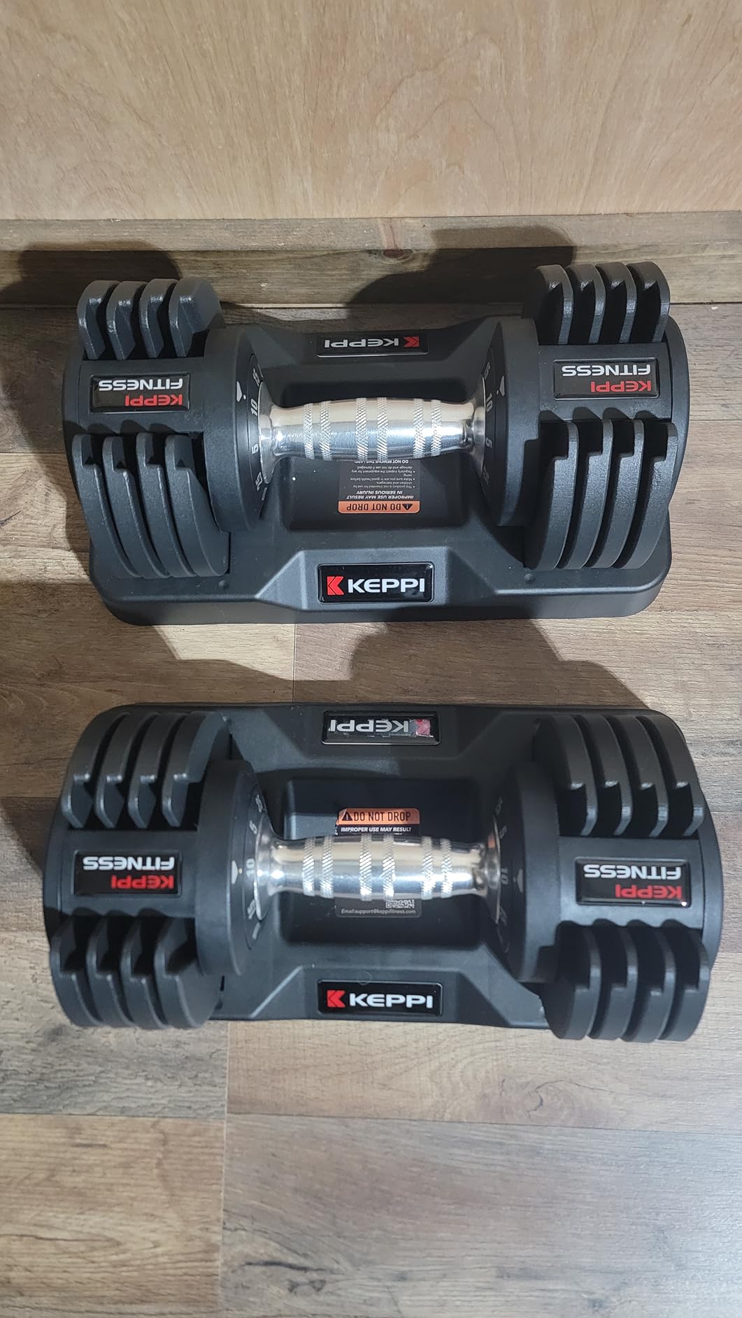 Keppi Adjustable Dumbbells Set of 2, Quick Adjust Weights for Home customer photo 1
