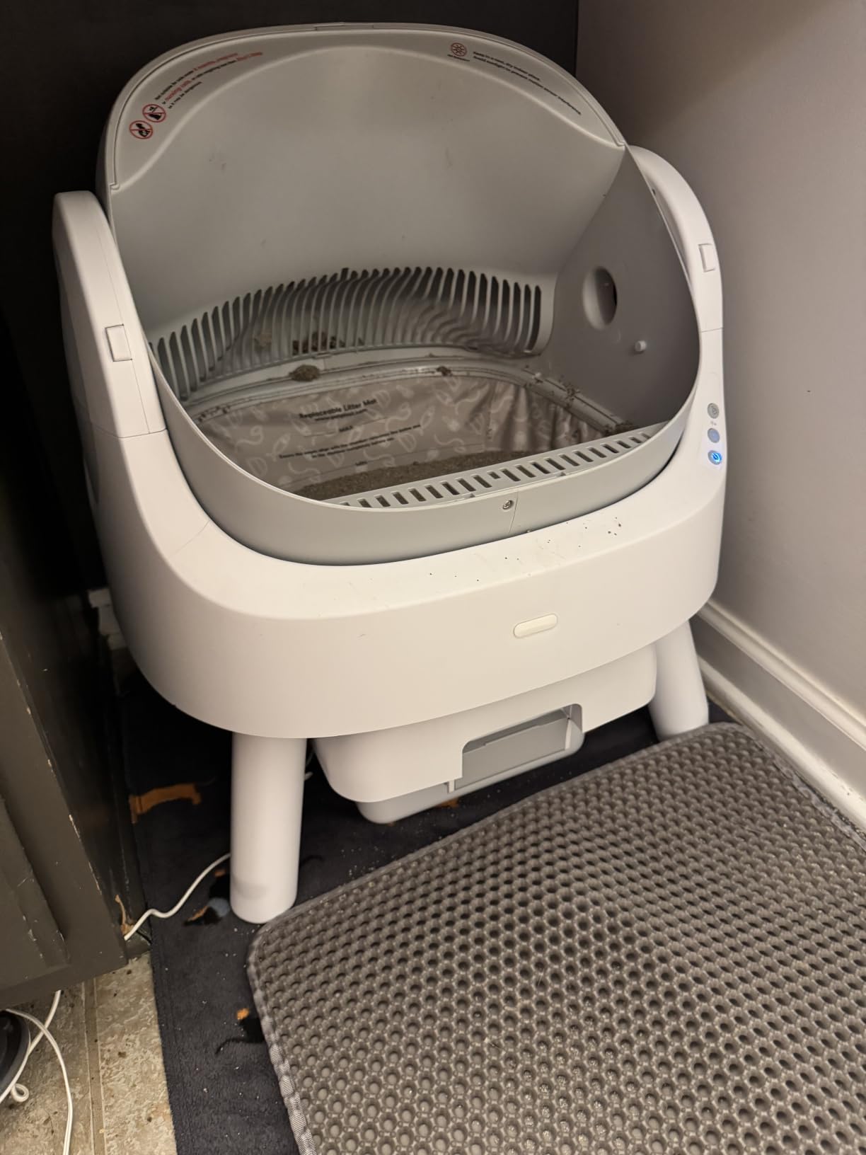 Self Cleaning Cat Litter Box, Automatic Litter Box for Multiple Cats, Integrated Safety Protection with Open-Top Design customer photo 1