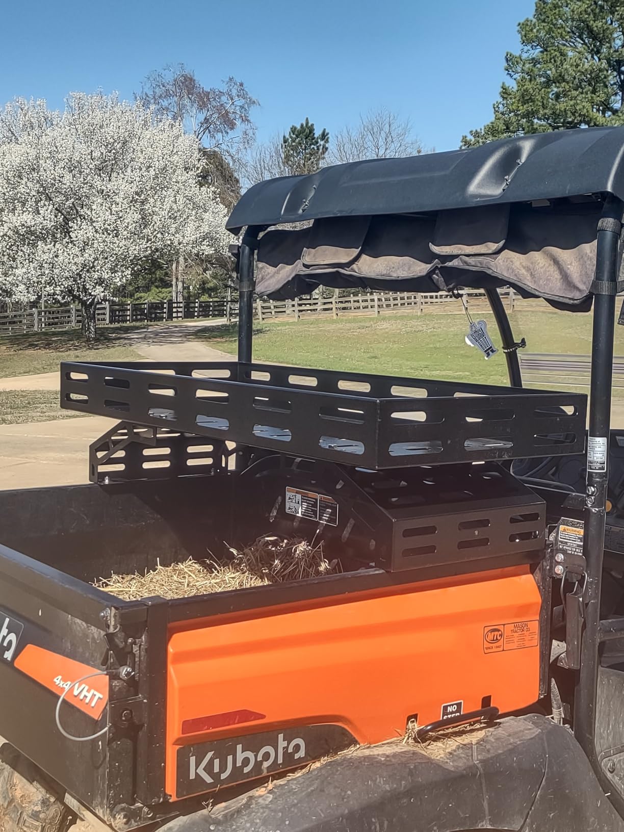 TOPOWN Heavy Duty UTV Overbed Cargo Rack with Adjustable Mounting Brackets | Accommodate Bed Rail Widths from 39.7