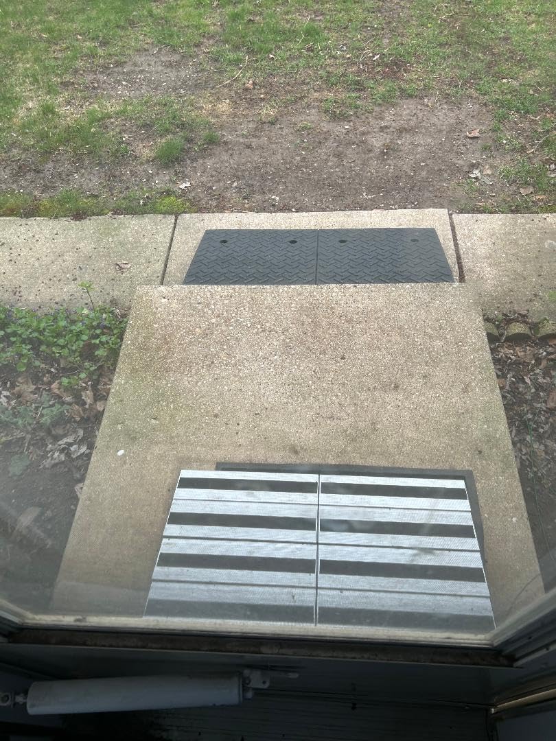 3 Inch Threshold Ramps for Doorways, Wheelchair Ramp for Home Steps | 31.5 in Wide, Modular Aluminum Panels, 1100 lb Capacity, Curb and Step Access, Scooters and Power Chairs, Indoor/Outdoor Use customer photo 2