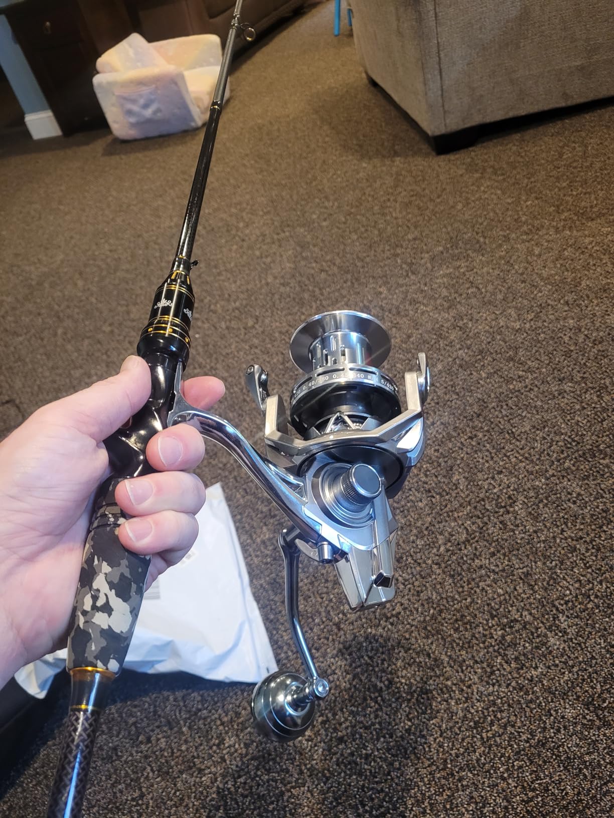 GARRET Spinning Reel, 8000/10000/12000 Aluminum Frame Surf Fishing Reels, Carbon Fiber 55LB Power Drag, Heavy Long Casting Inshore Saltwater & Offshore Saltwater Freshwater Fish Reel customer photo 2