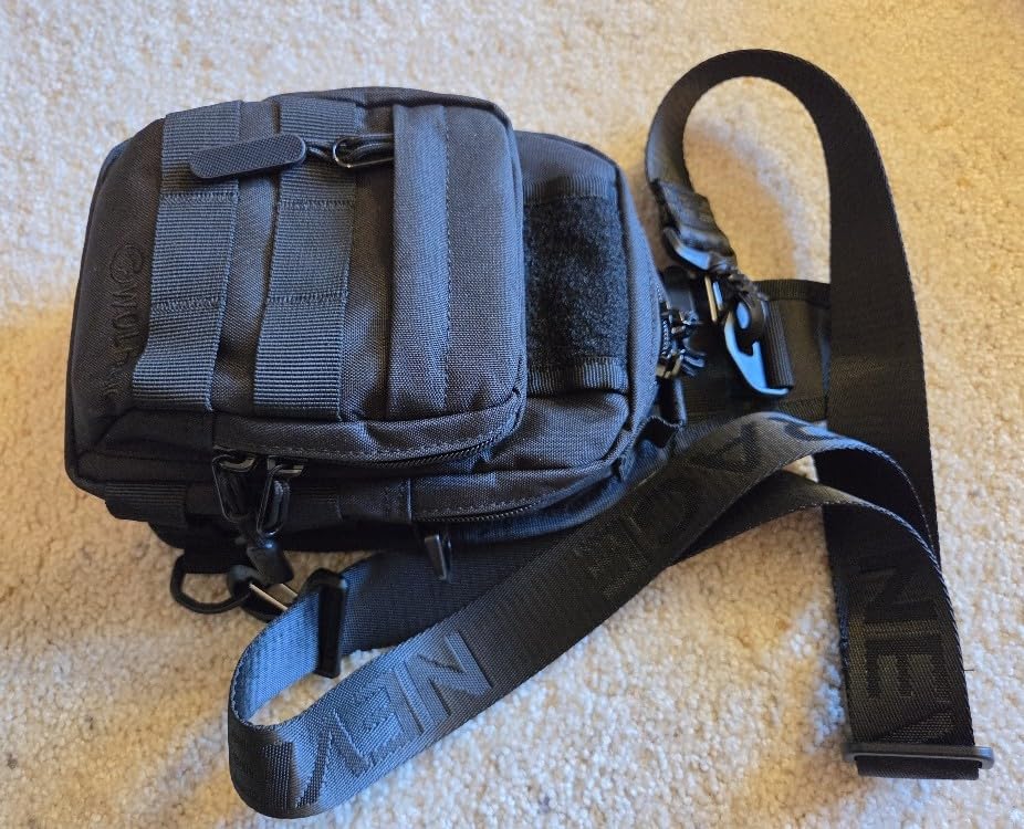 WOLFpak 4L Mini Tactical Sling Bag Crossbody | Quick-Access Travel Bag, Concealed Carry Pocket, Hook & Loop Panel, Adjustable Crossbody Strap, Interior Admin Panel customer photo 2