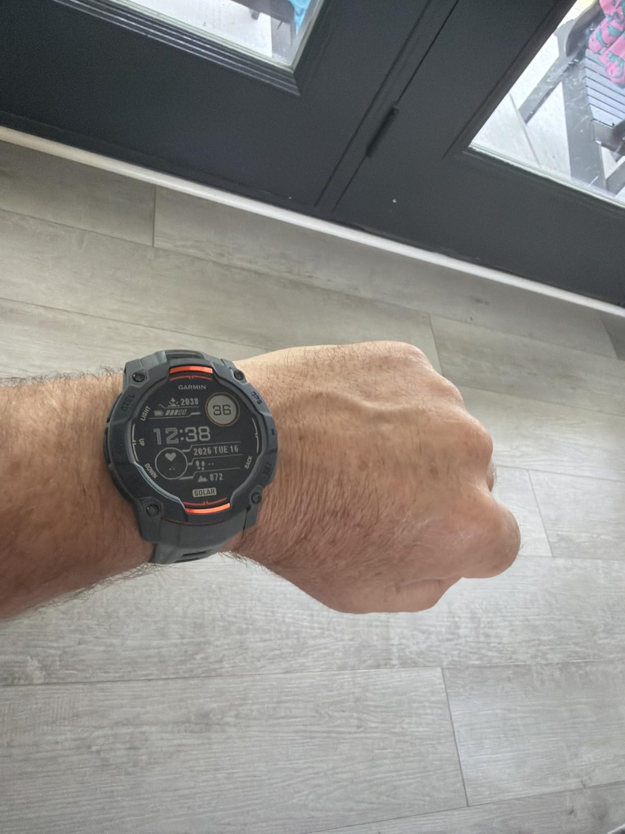Garmin Instinct 3 Solar, Rugged GPS Smartwatch, 50mm, Charcoal | Solar Charging, Rugged Design, Metal-Reinforced Bezel, 24/7 Health Monitoring, Built-In Flashlight customer photo 1