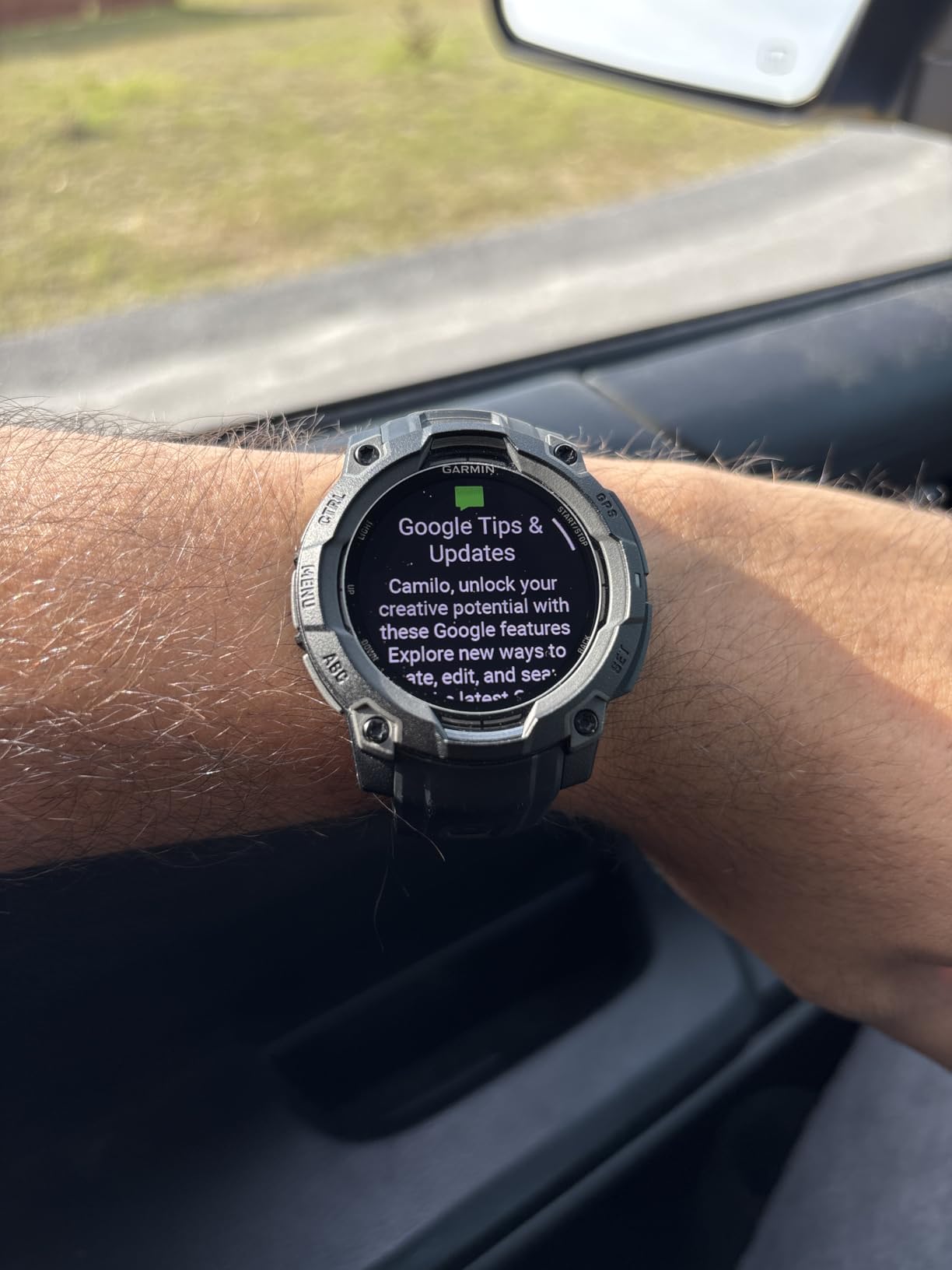 Garmin Instinct 3 AMOLED, Rugged GPS Smartwatch, 45mm, Black | Bright AMOLED Display, Rugged Design, Metal-Reinforced Bezel, 24/7 Health Monitoring, Built-In Flashlight customer photo 1