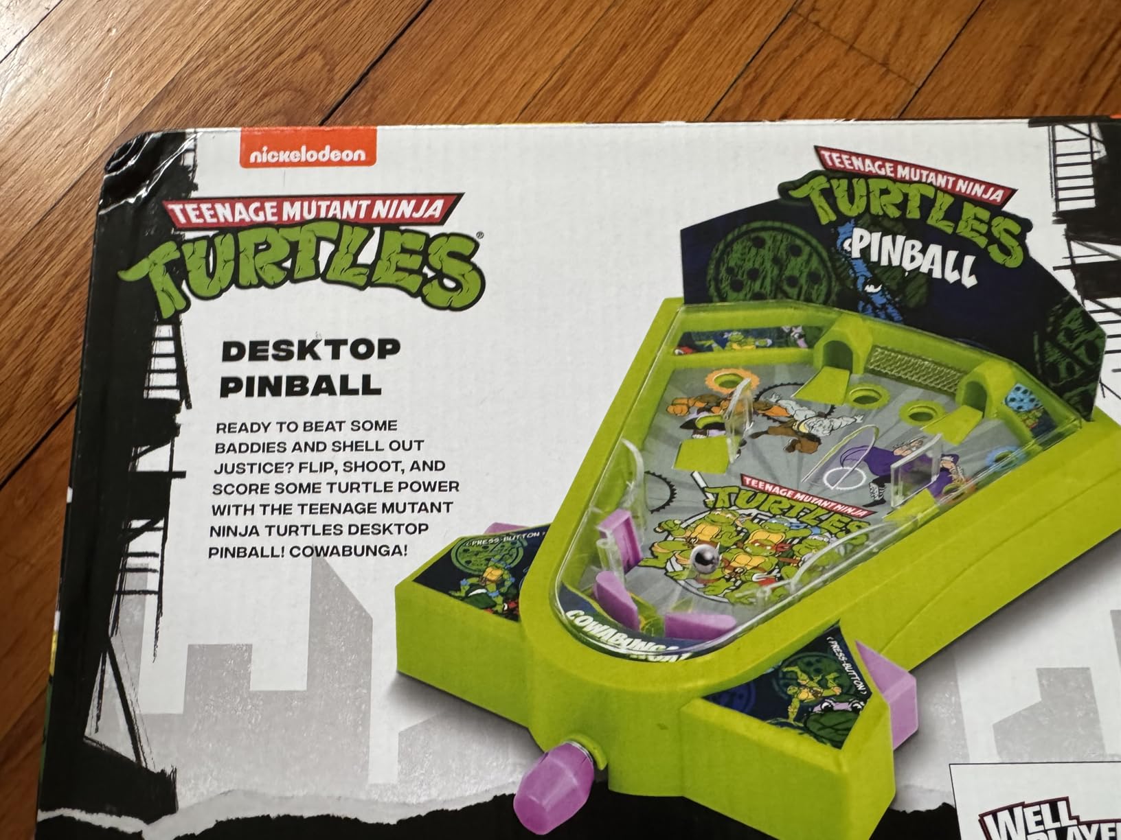 Teenage Mutant Ninja Turtles Desktop Pinball Machine - Fun Arcade Game for Kids & Adults Ages 6+, Compact Tabletop Toy by Well Played customer photo 1