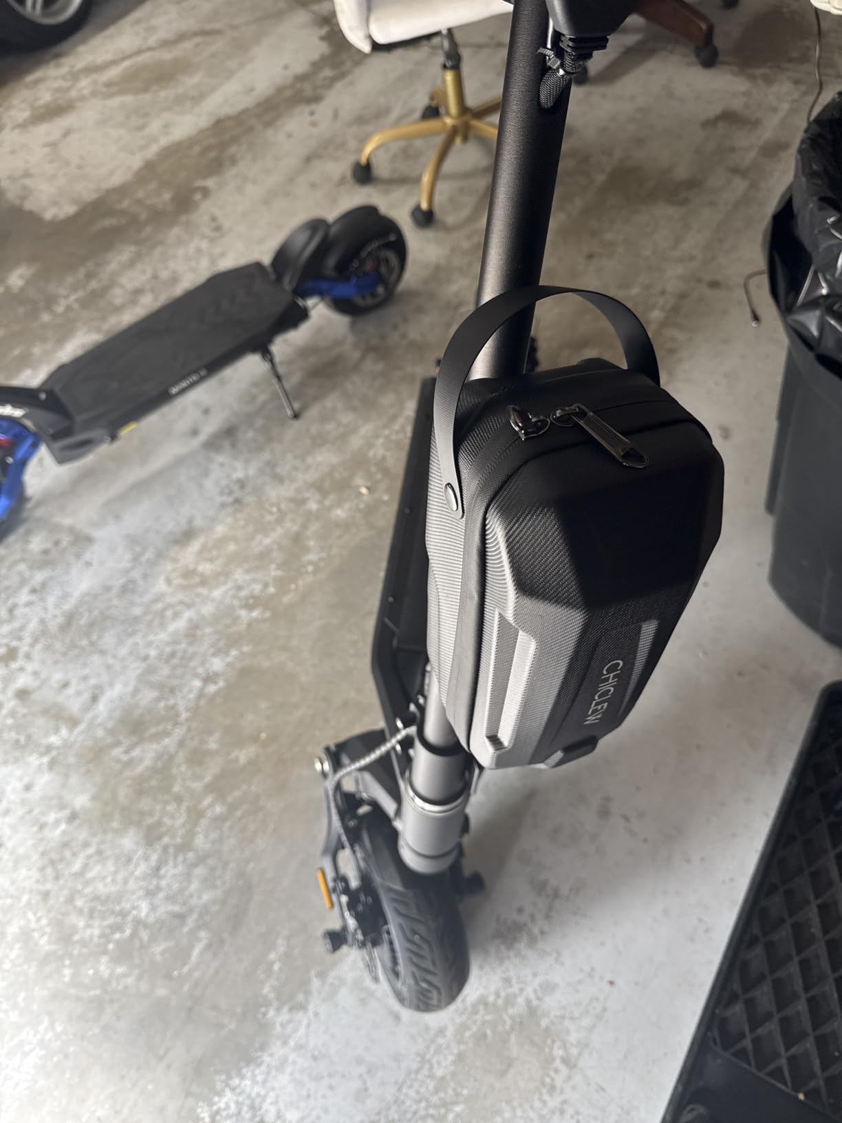 3L Large Quick Release Scooter Bag with Handle, EVA Hardshell Scooter Bag | Portable Waterproof Handlebar Pouch Bag for Scooters, Bikes, Segway Niu, with Small Coded Lock & Screw Fixation Design customer photo 2