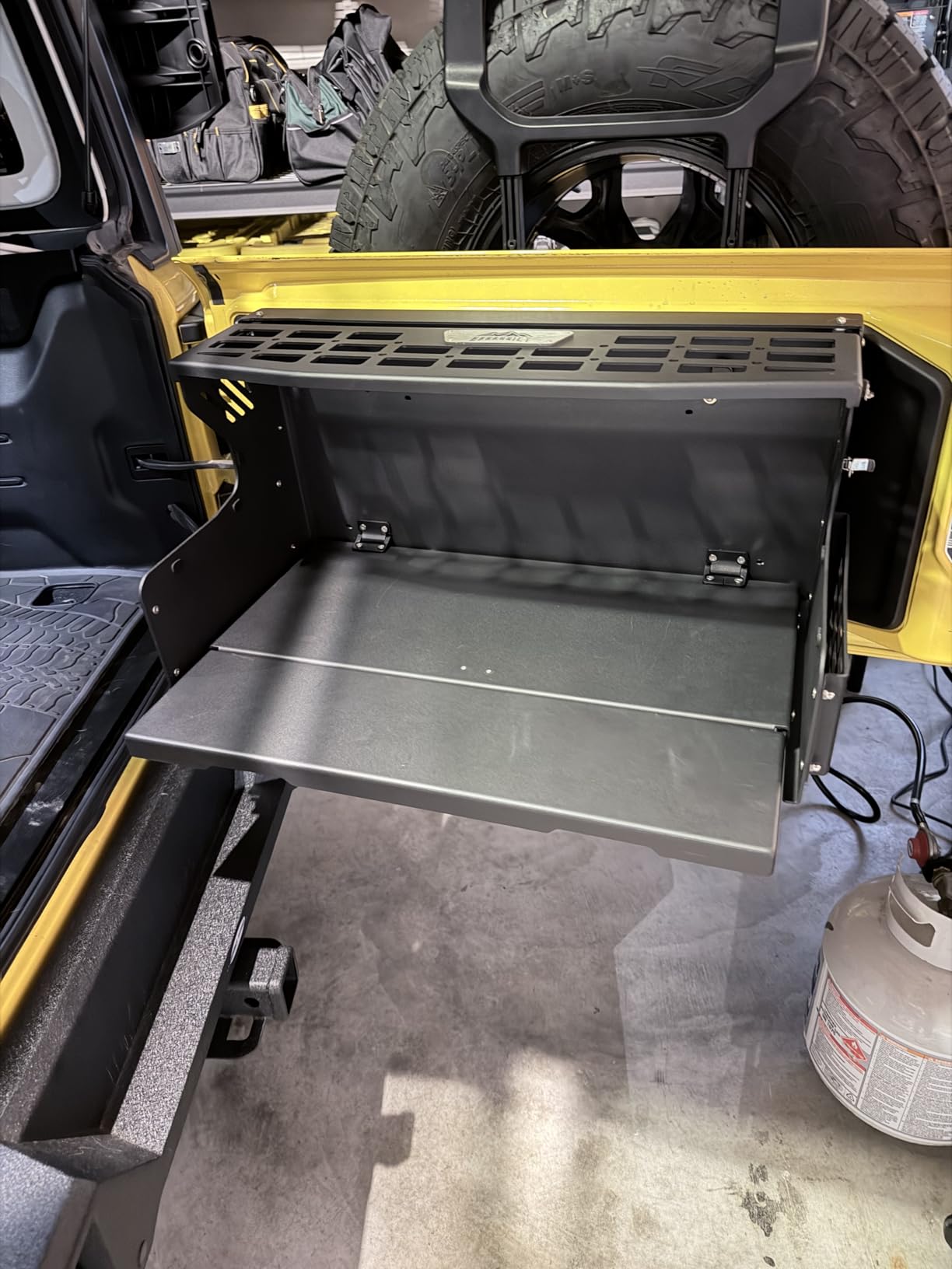 Tailgate Table & MOLLE Panel Fit for 2007-2023 Wrangler JK/JL | Creates a Rear Work Surface for Camping and Trail Stops; Modular MOLLE Storage Keeps Trail Gear Organized customer photo 2