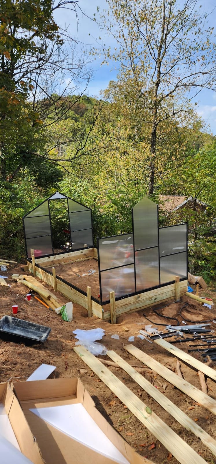 6x4FT Greenhouse with Hygrometer, Windproof Warm Plant Green Houses | Heavy Duty Aluminum Frame Polycarbonate Greenhouses with Vent Window for Backyard Garden Vegetables Flowers Herbs Growing customer photo 2